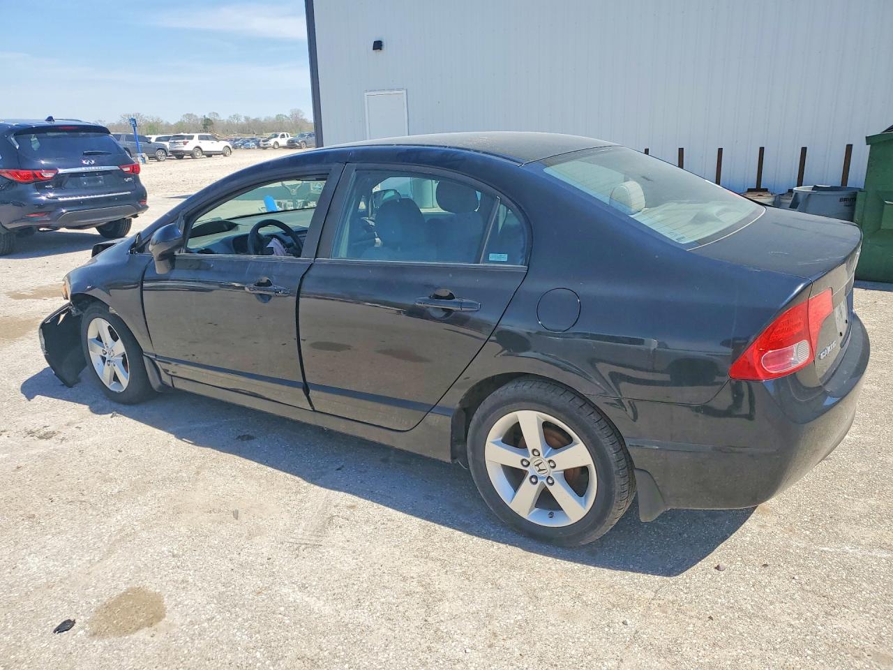 2008 Honda Civic Lx Black vin: 1HGFA16508L077236