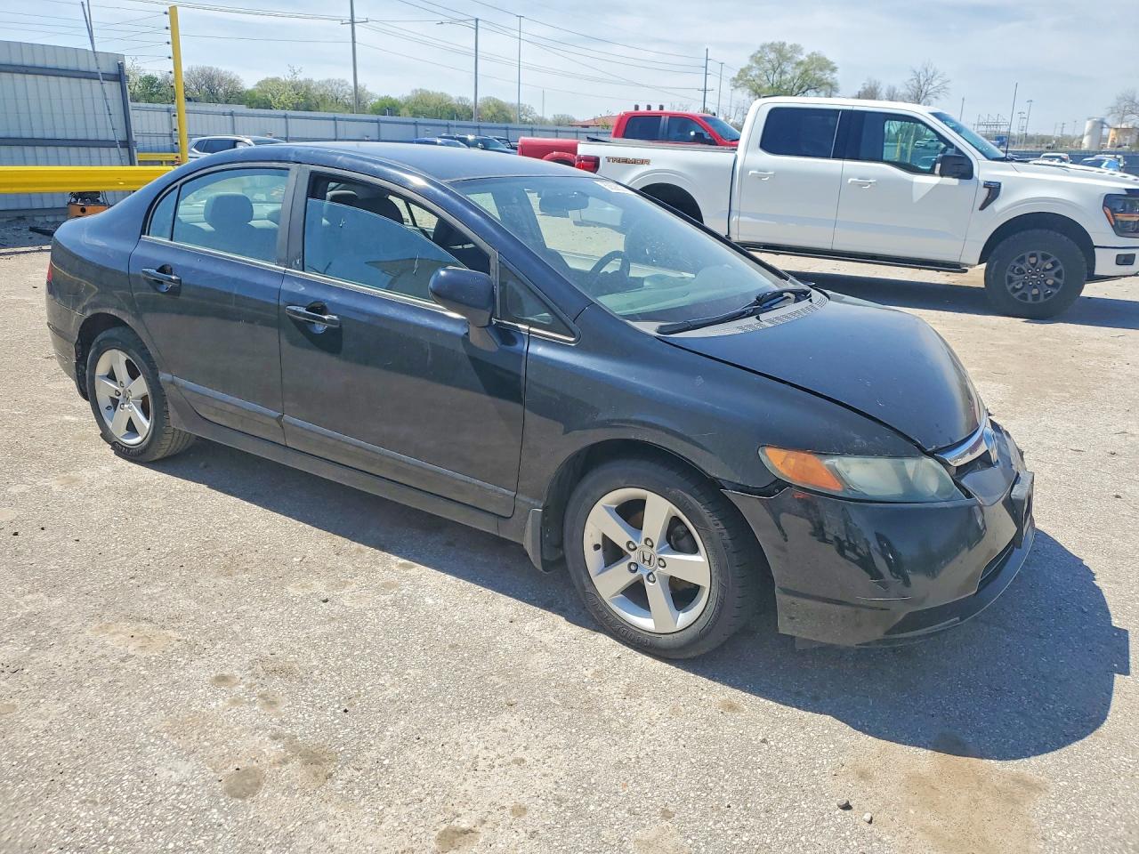 2008 Honda Civic Lx Black vin: 1HGFA16508L077236
