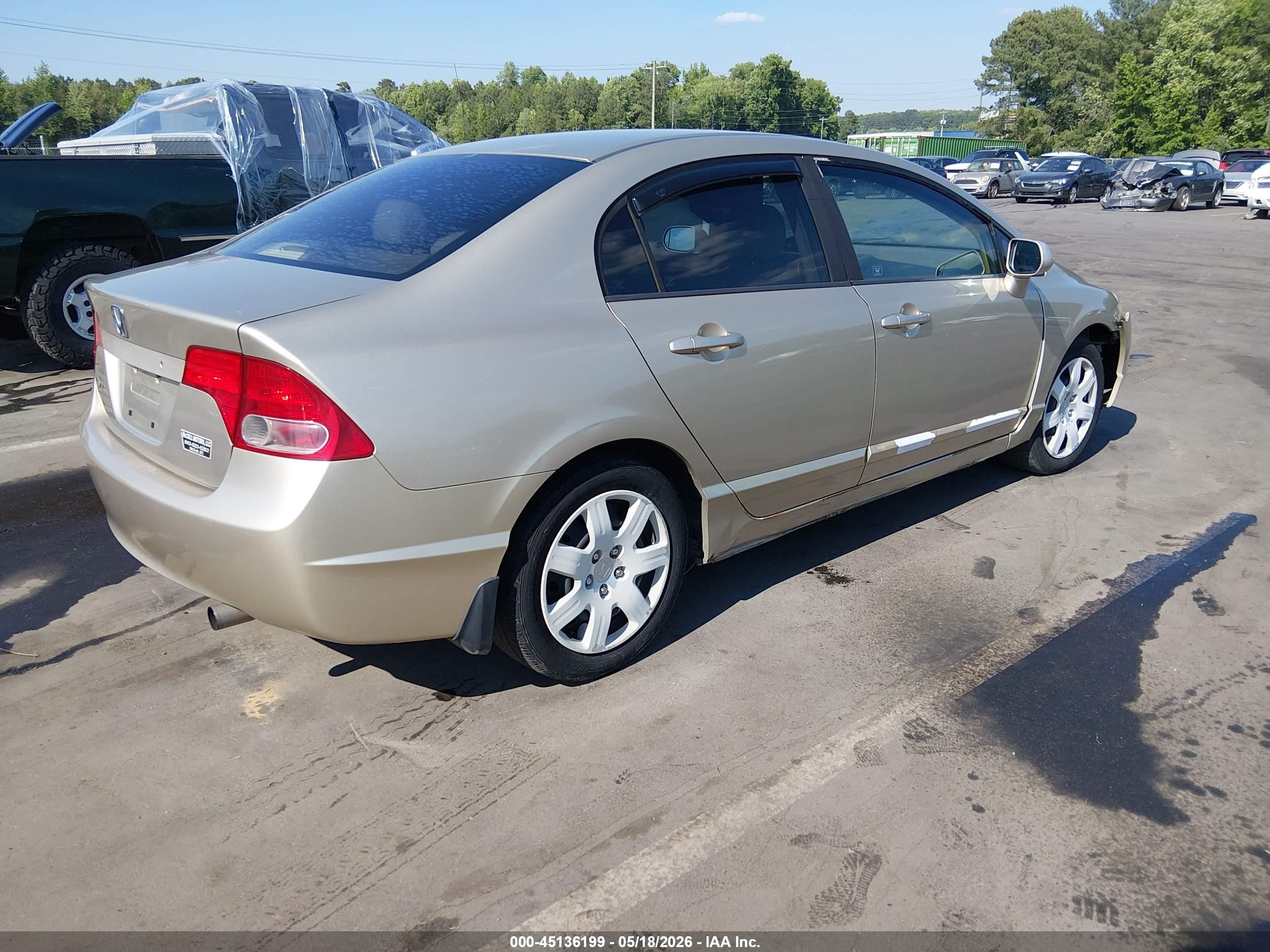2008 Honda Civic Lx Gold vin: 1HGFA16508L084834