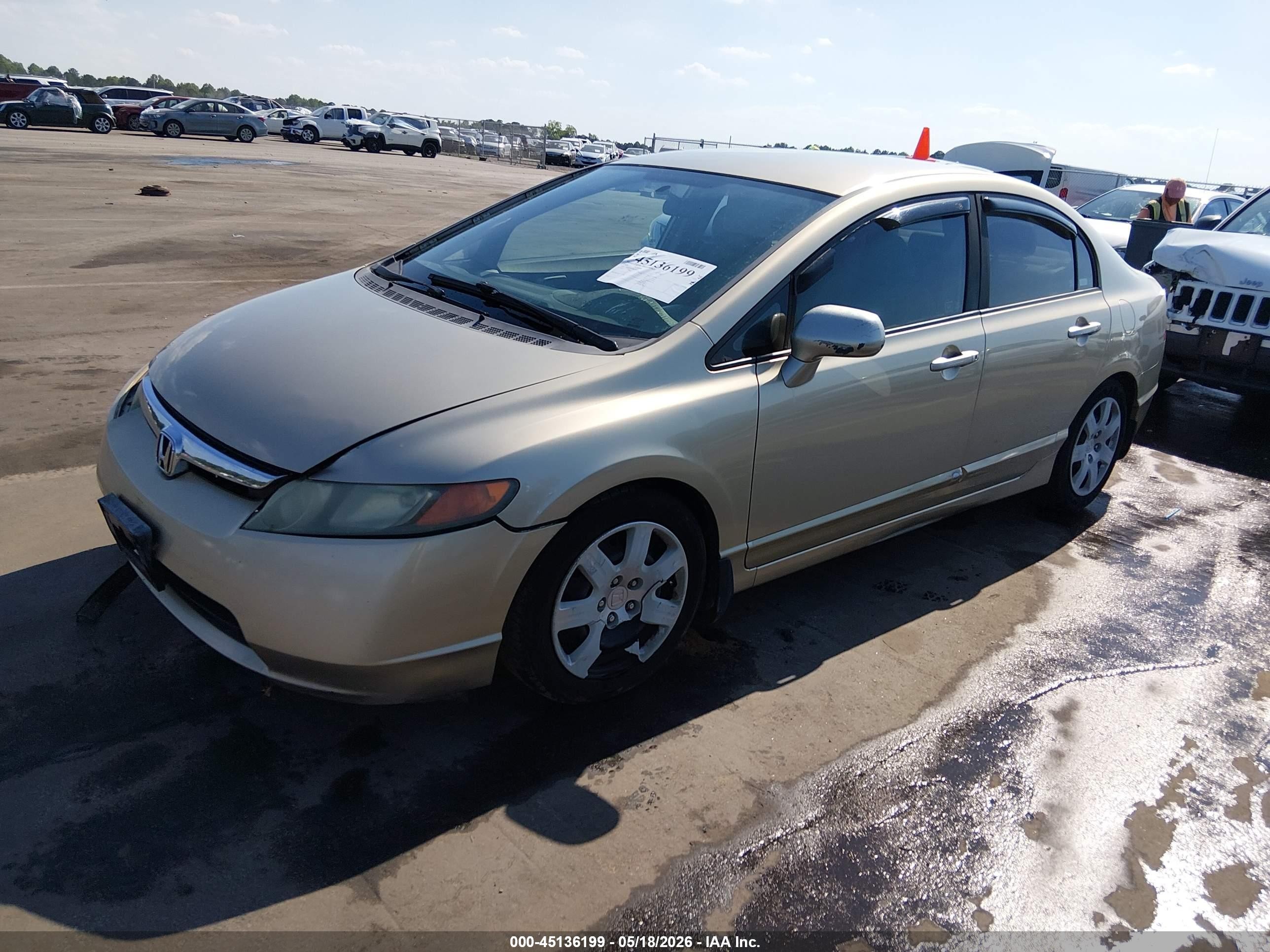 2008 Honda Civic Lx Gold vin: 1HGFA16508L084834