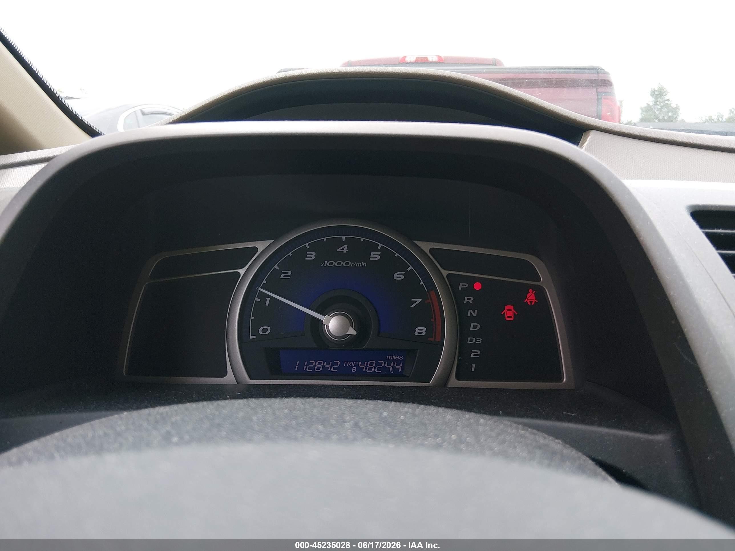 2008 Honda Civic Lx Red vin: 1HGFA16508L087345