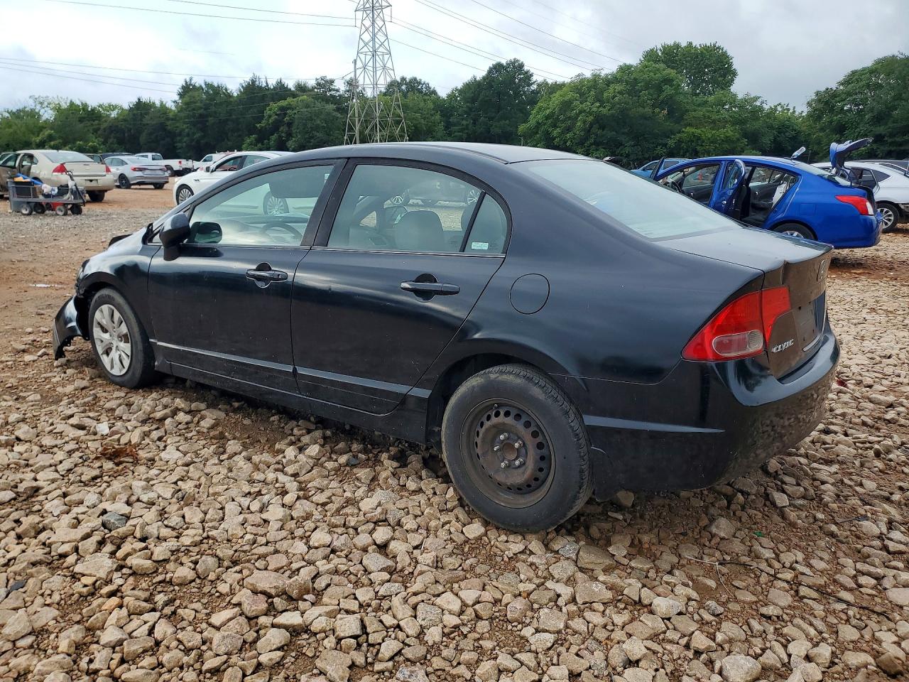 2008 Honda Civic Lx Black vin: 1HGFA16508L092352