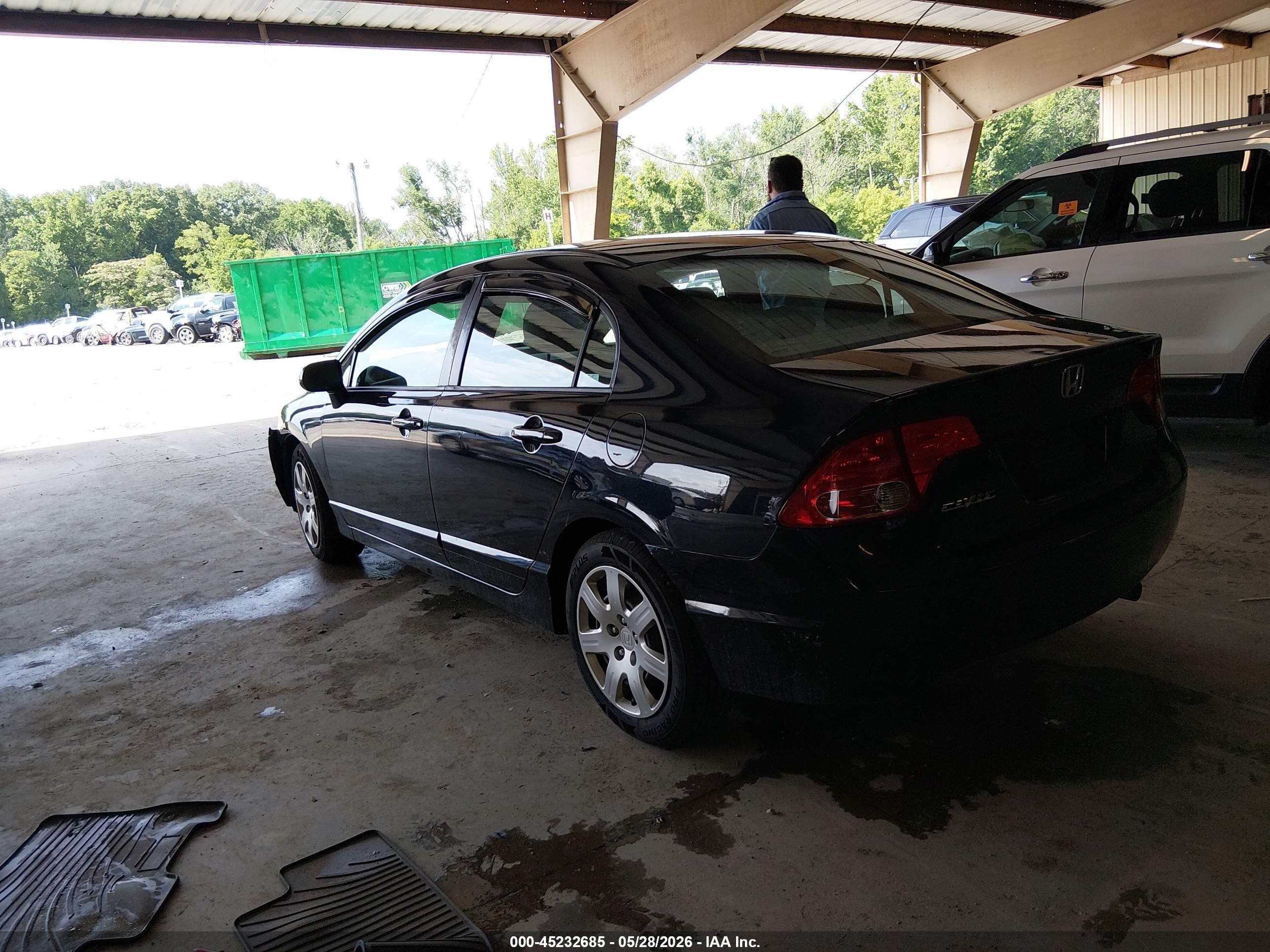 2008 Honda Civic Lx Черный vin: 1HGFA16508L094280