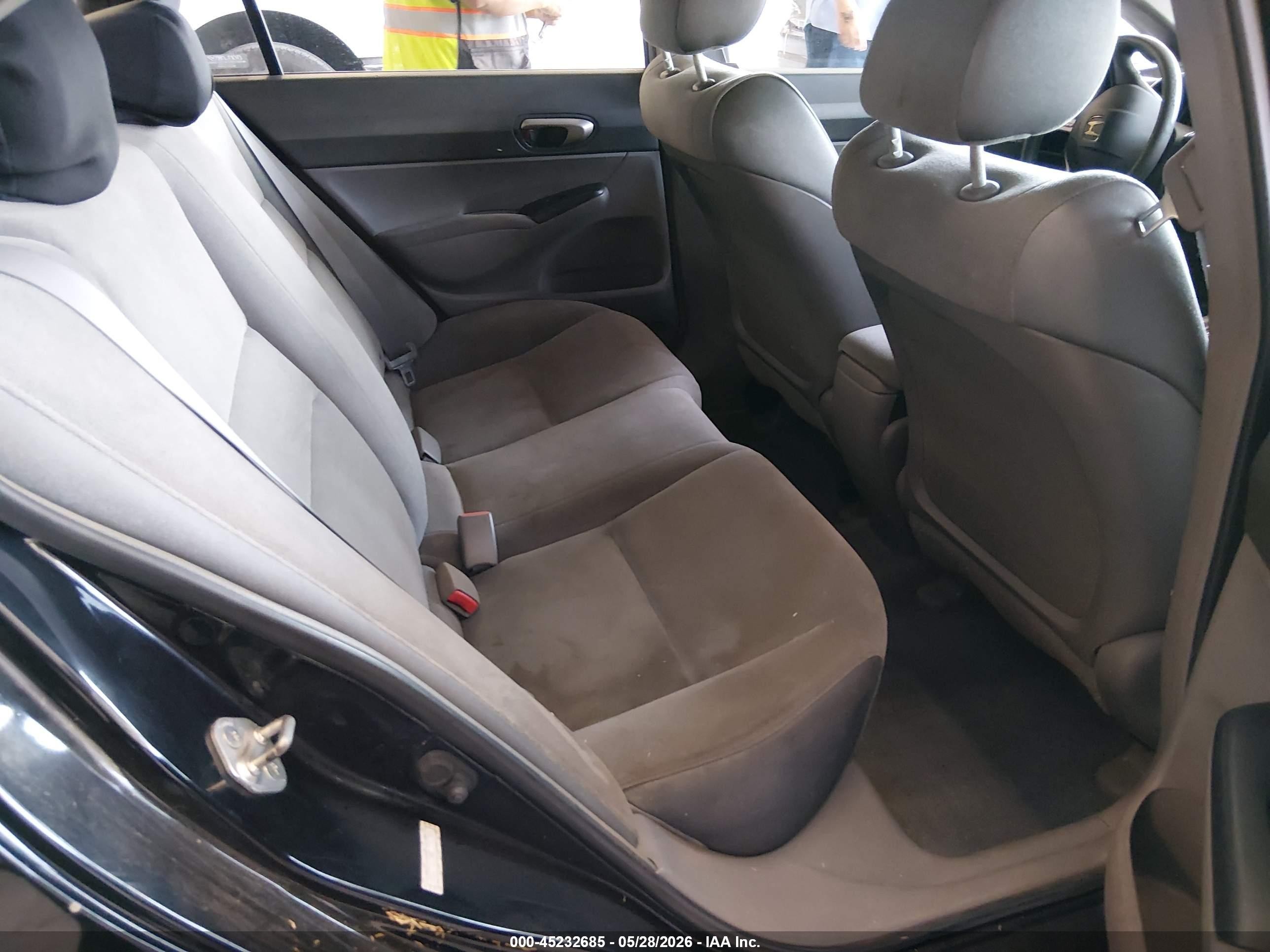 2008 Honda Civic Lx Черный vin: 1HGFA16508L094280