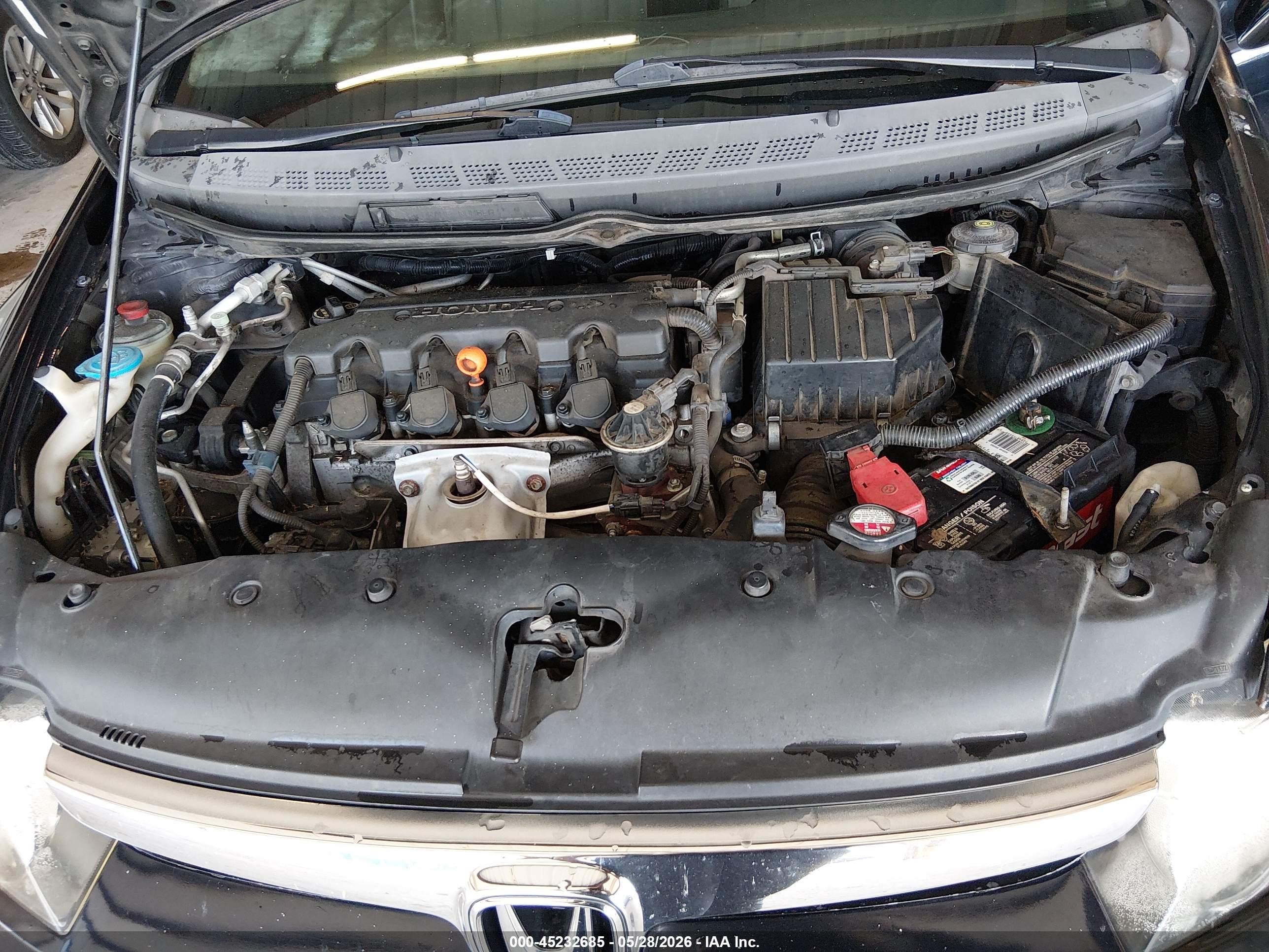 2008 Honda Civic Lx Черный vin: 1HGFA16508L094280