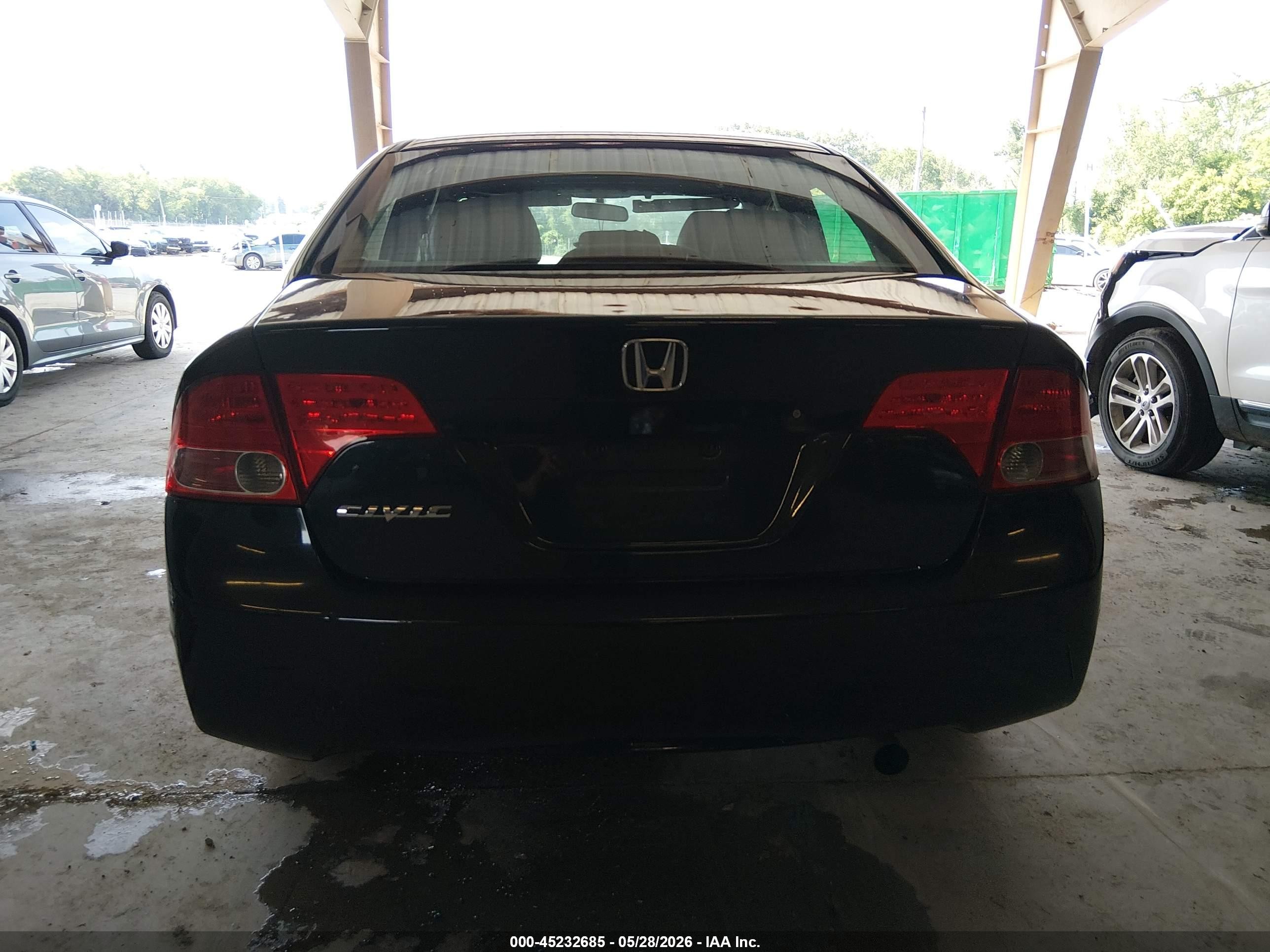 2008 Honda Civic Lx Черный vin: 1HGFA16508L094280