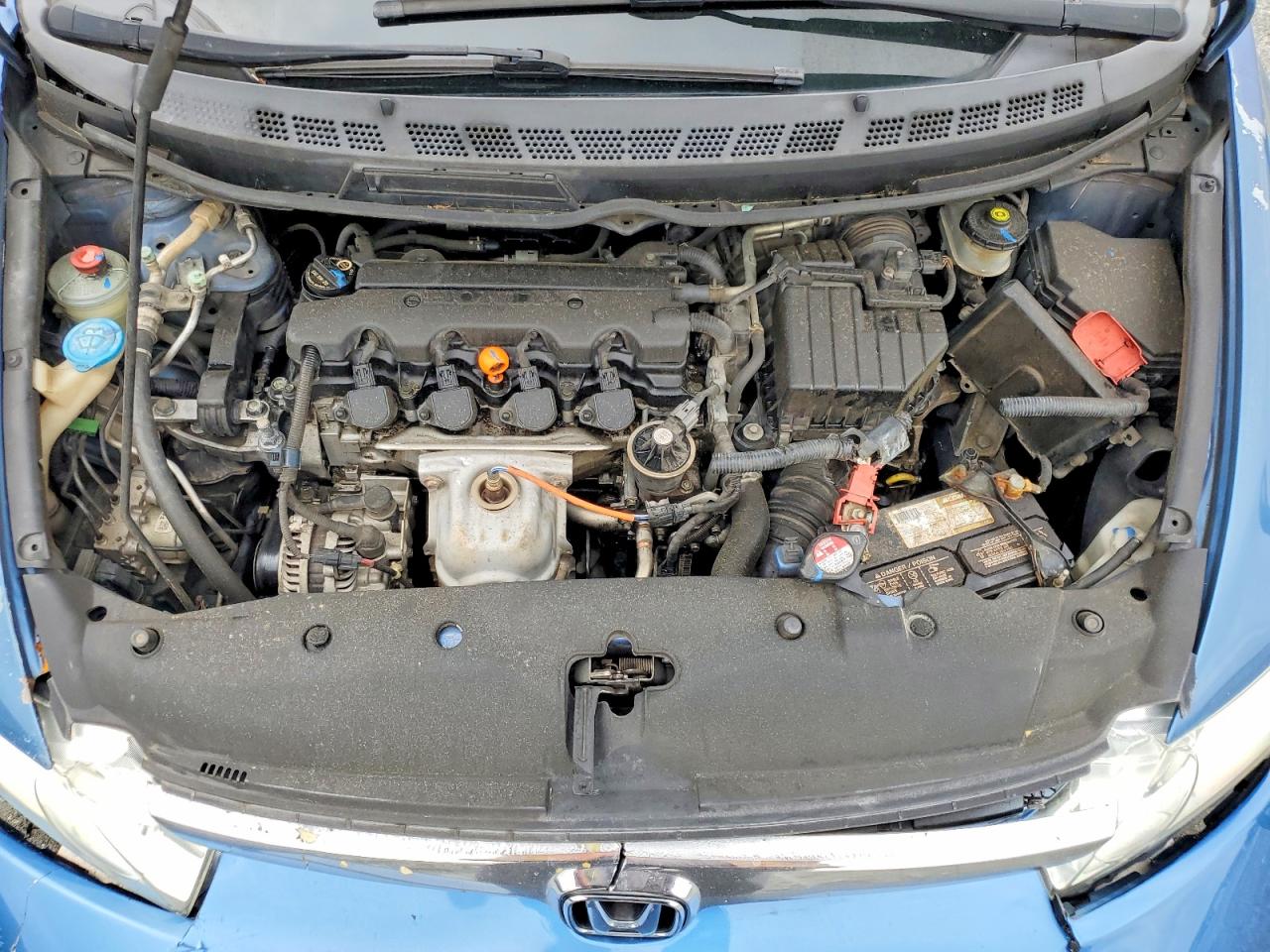 2008 Honda Civic Lx Blue vin: 1HGFA16508L096613