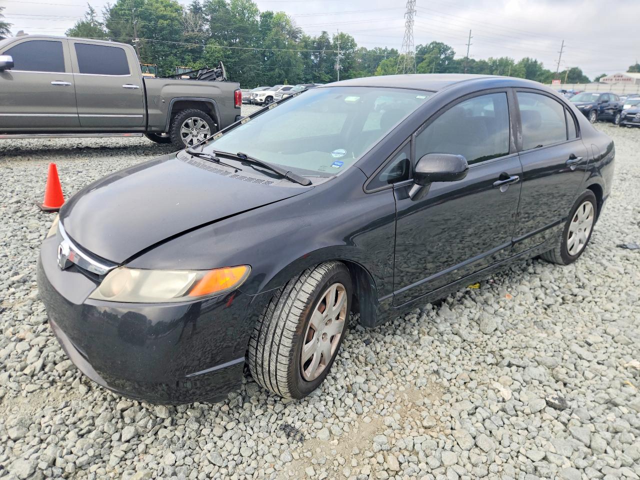 2008 Honda Civic Lx Black vin: 1HGFA16508L097339