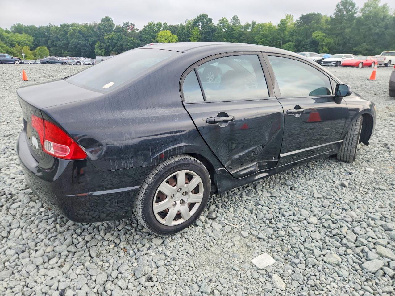 2008 Honda Civic Lx Black vin: 1HGFA16508L097339