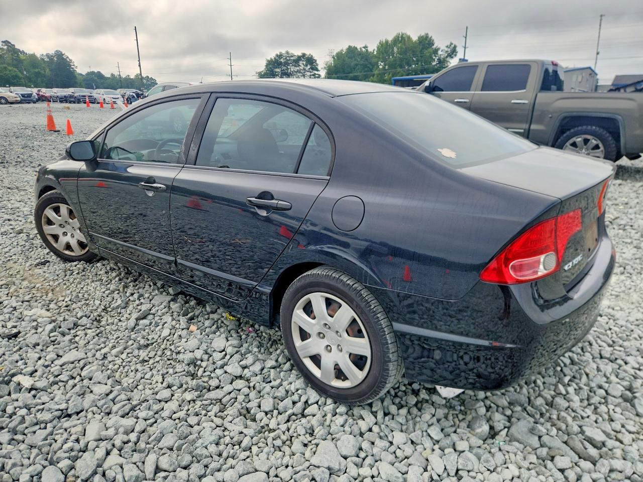 2008 Honda Civic Lx Black vin: 1HGFA16508L097339