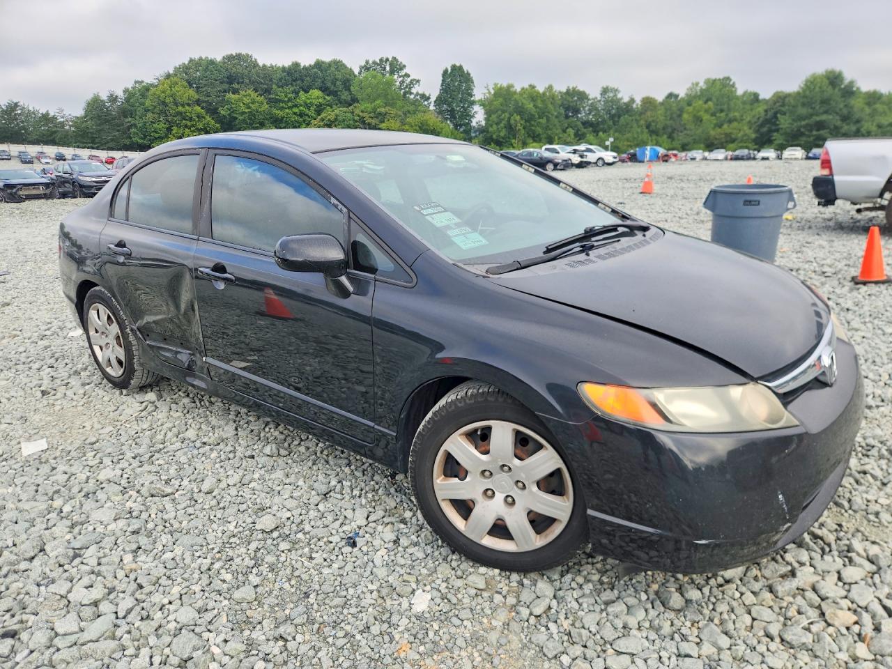 2008 Honda Civic Lx Black vin: 1HGFA16508L097339
