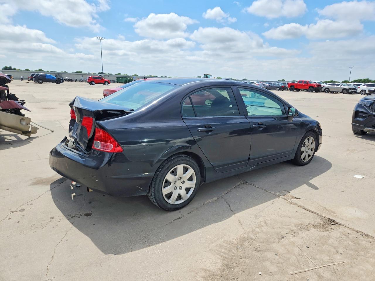 2008 Honda Civic Lx Black vin: 1HGFA16508L097342