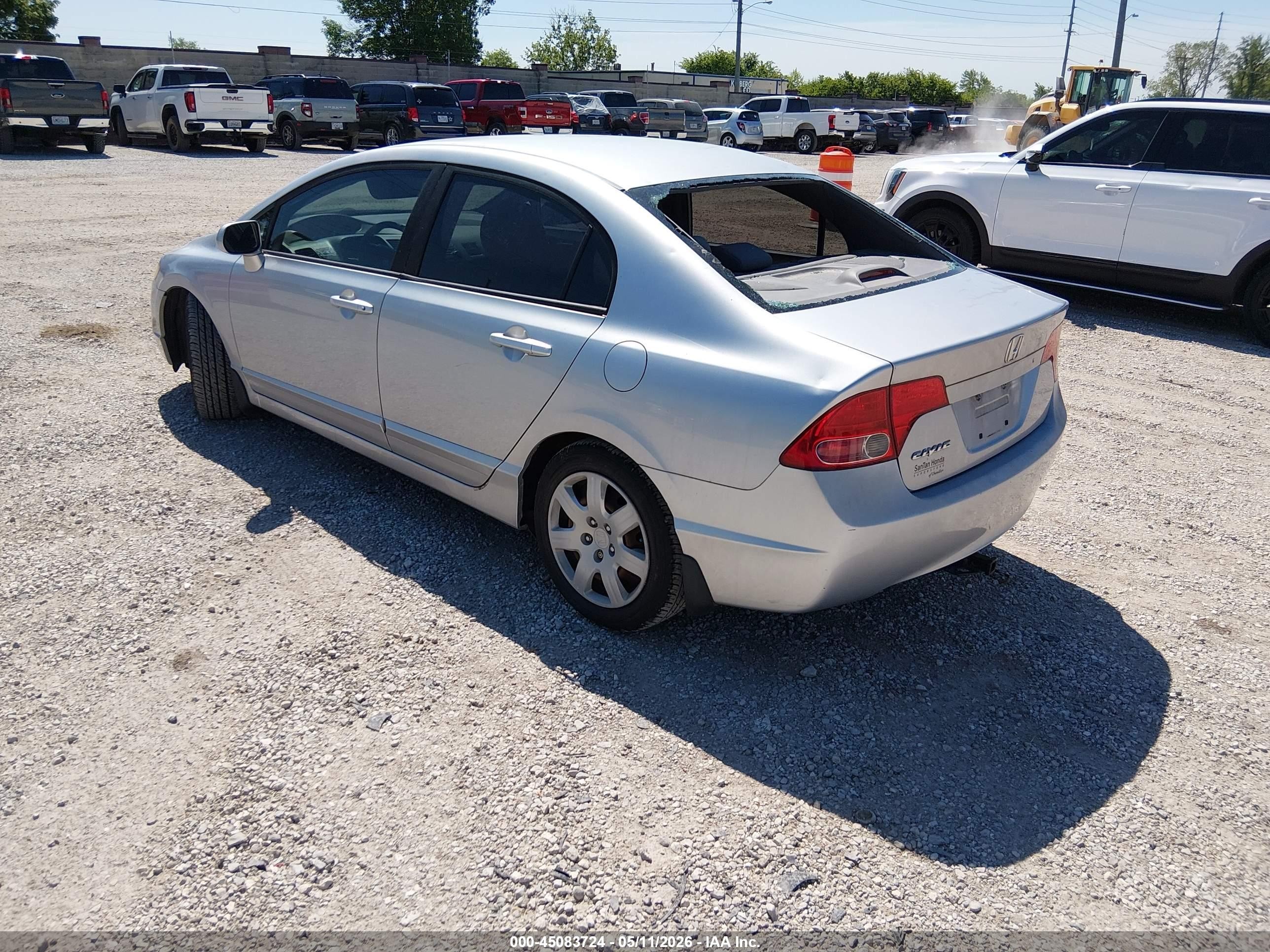 2008 Honda Civic Lx Silver vin: 1HGFA16508L102992