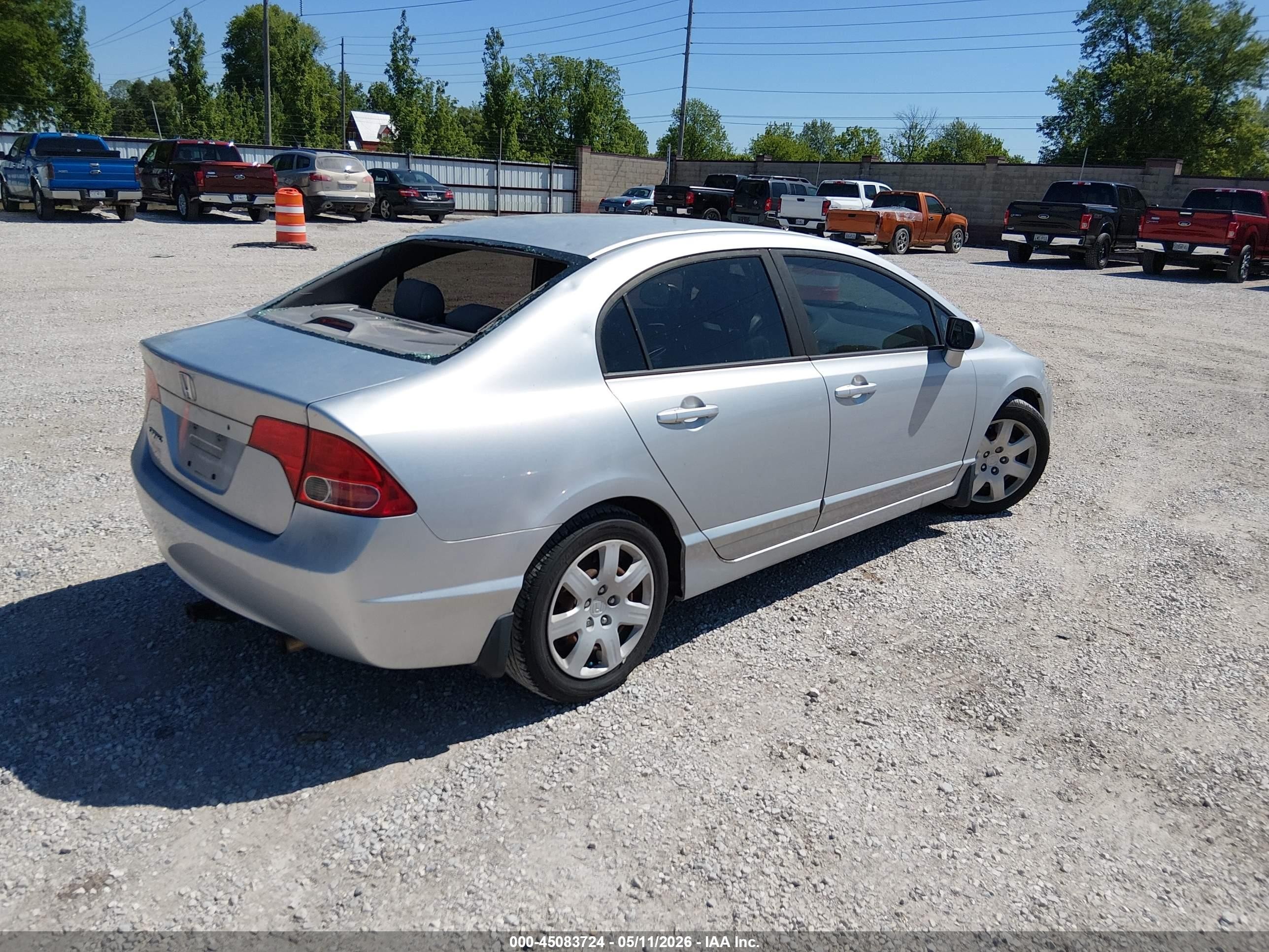 2008 Honda Civic Lx Silver vin: 1HGFA16508L102992