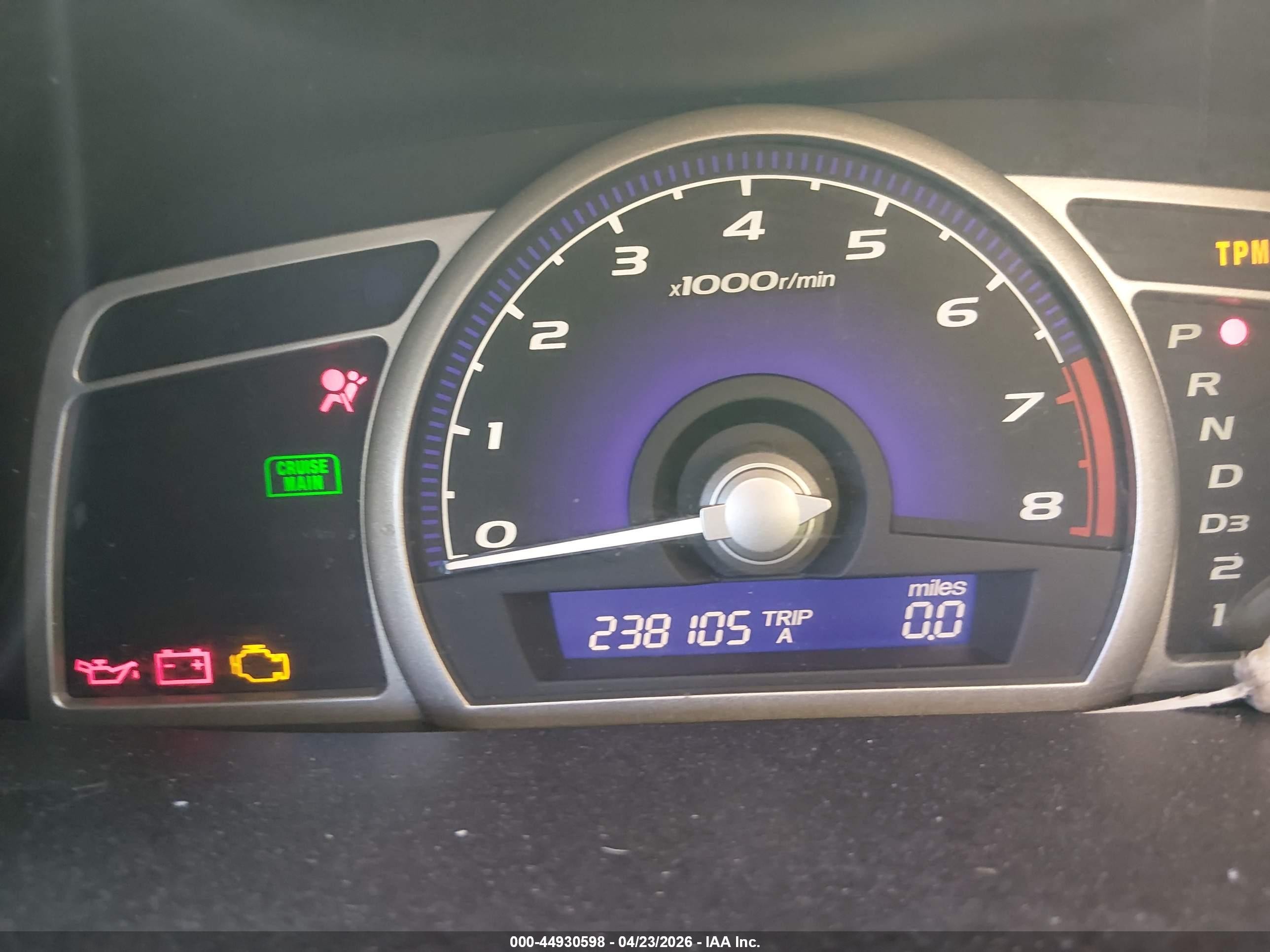 2008 Honda Civic Lx Blue vin: 1HGFA16508L116391