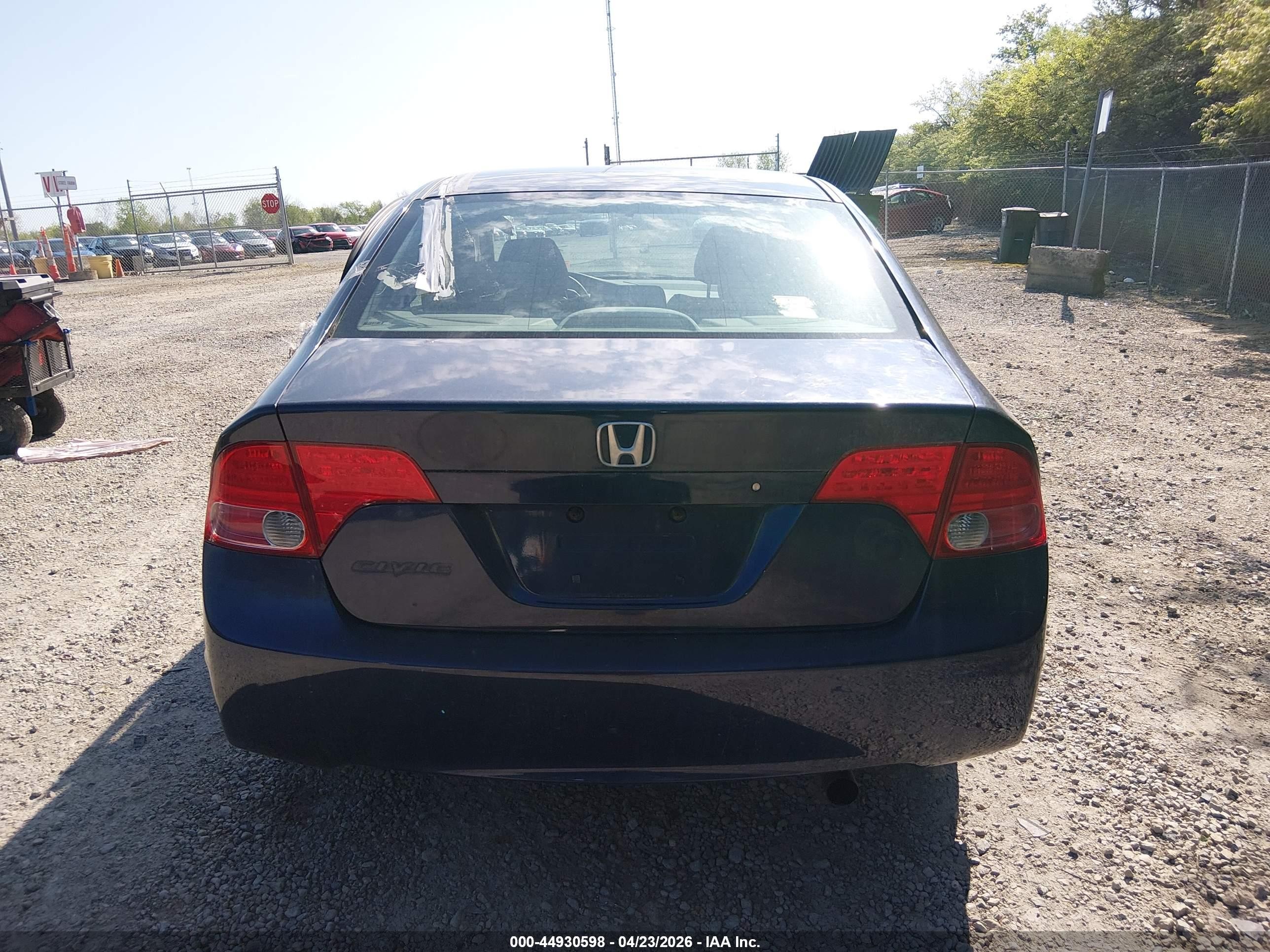 2008 Honda Civic Lx Blue vin: 1HGFA16508L116391