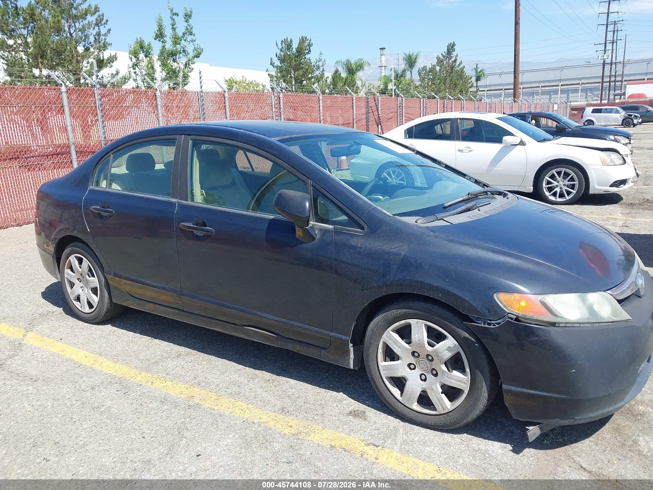 2006 Honda Civic Lx Черный vin: 1HGFA16516L006785
