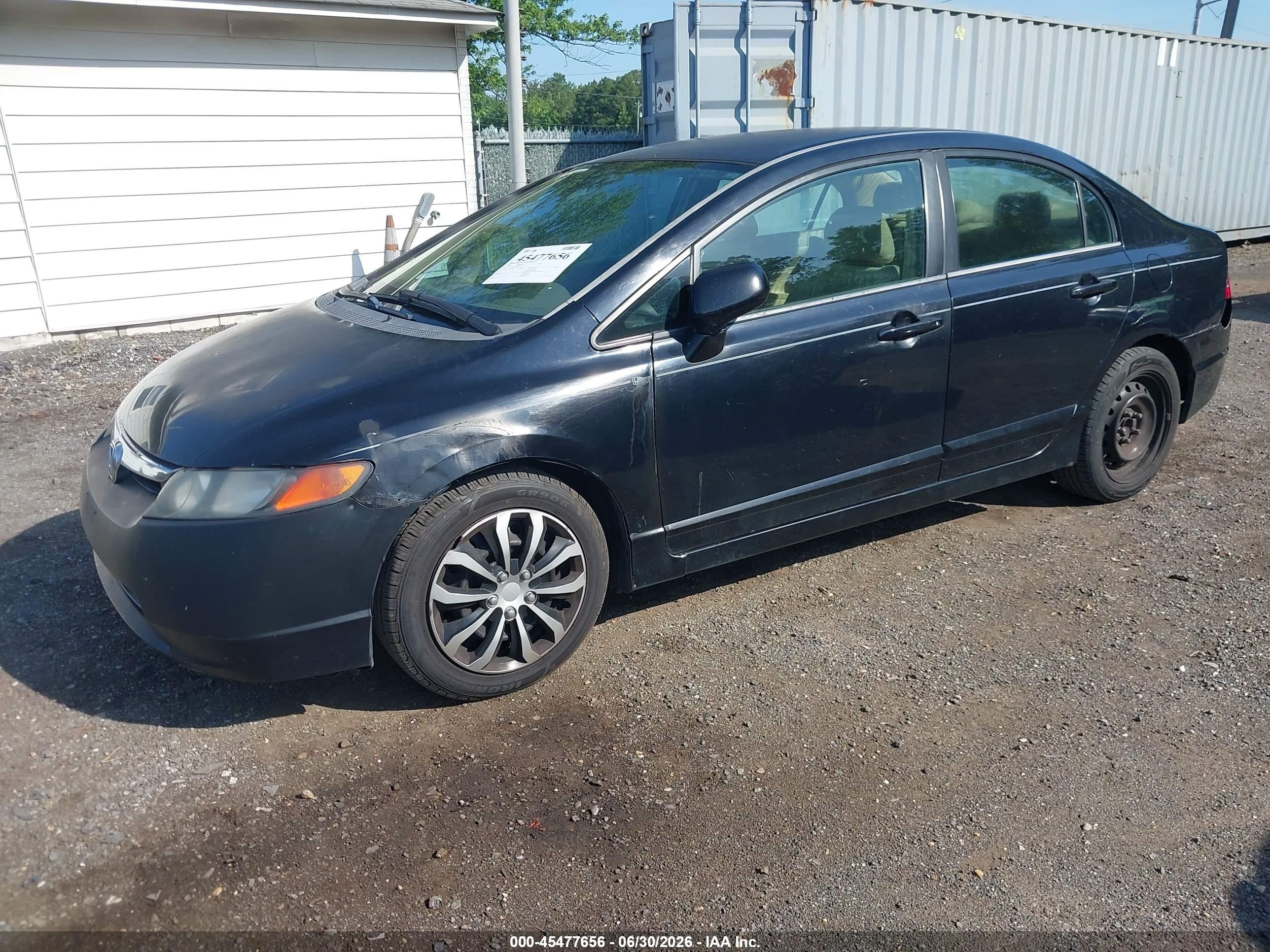 2006 Honda Civic Lx Black vin: 1HGFA16516L010237