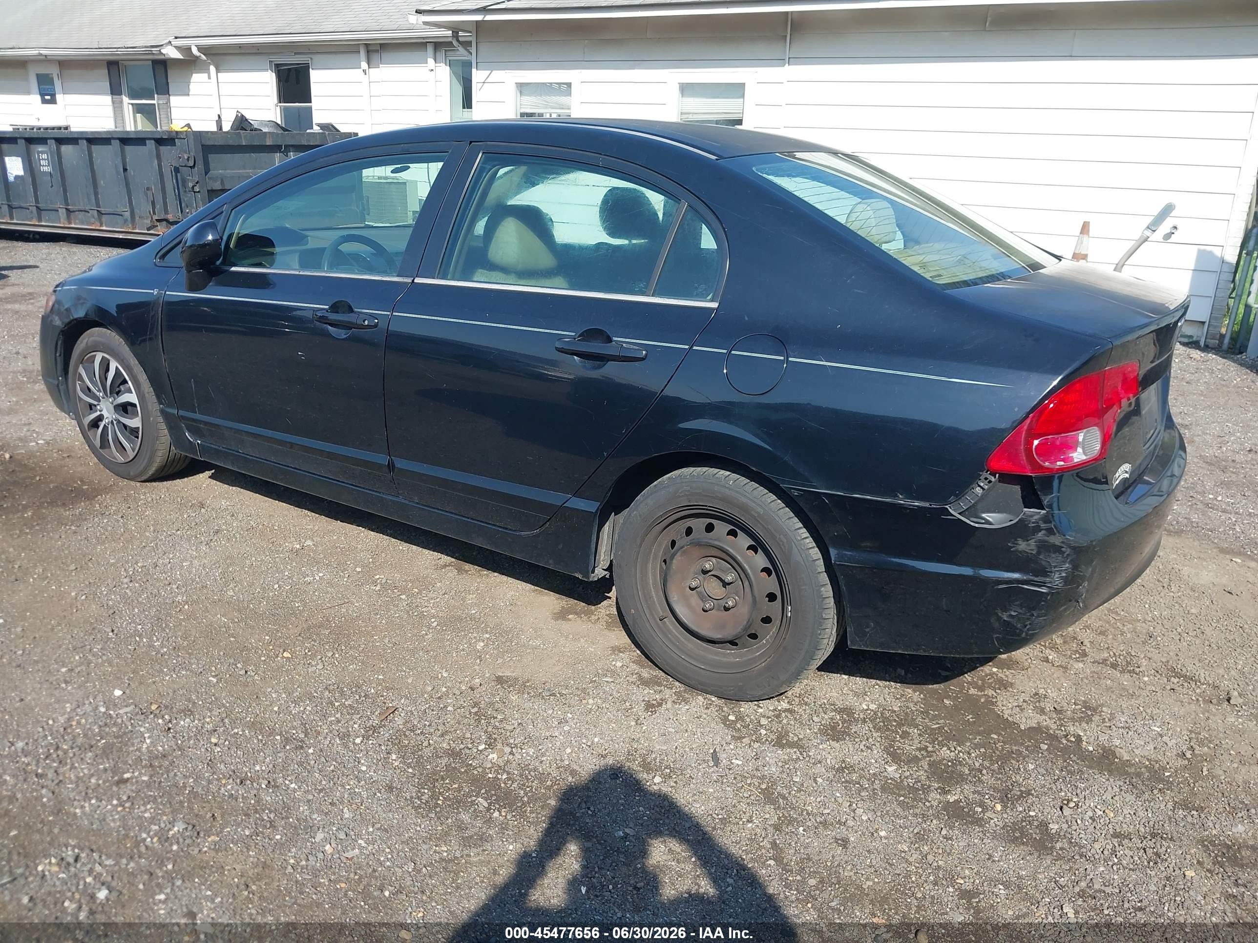 2006 Honda Civic Lx Black vin: 1HGFA16516L010237