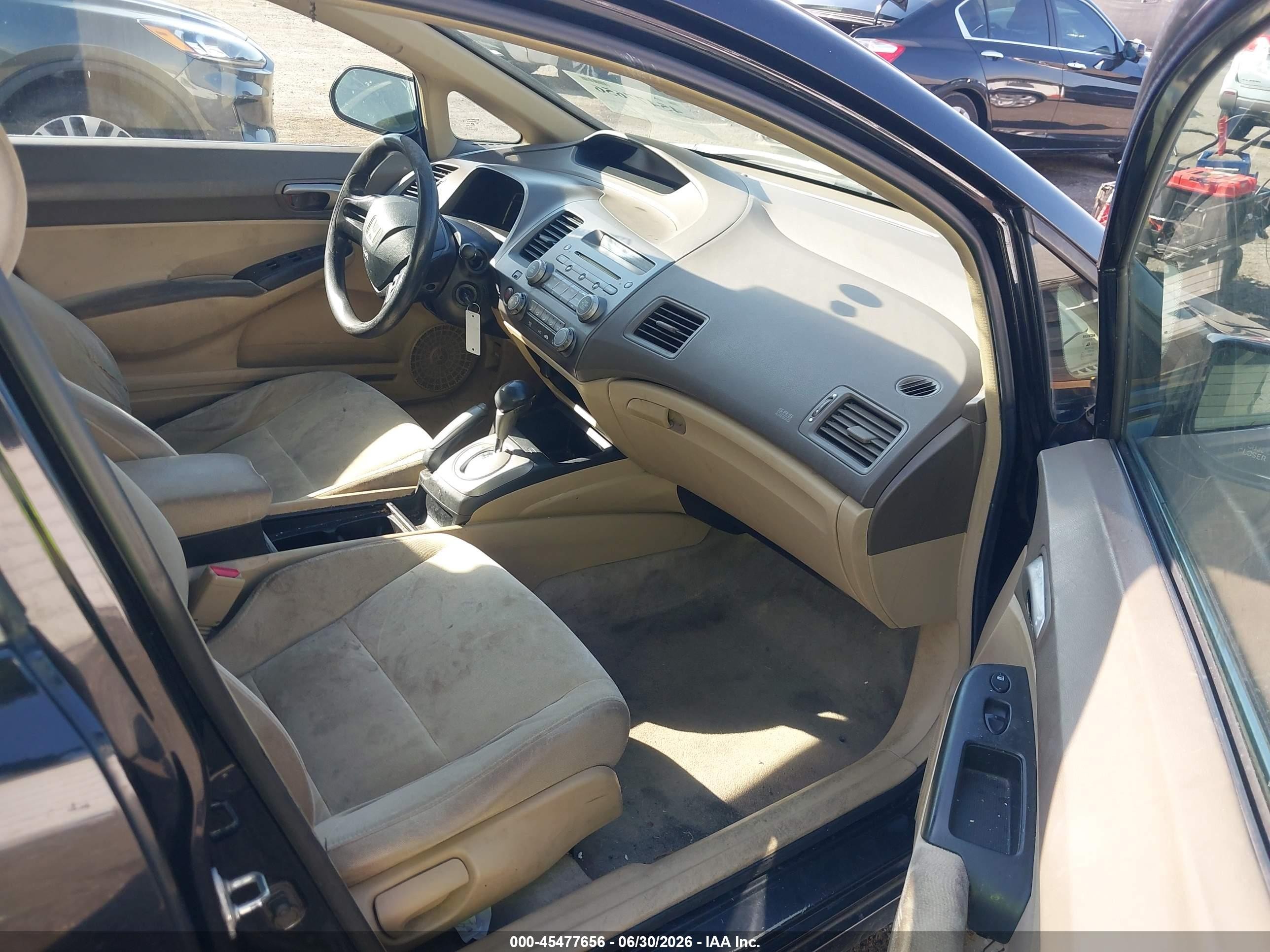 2006 Honda Civic Lx Black vin: 1HGFA16516L010237