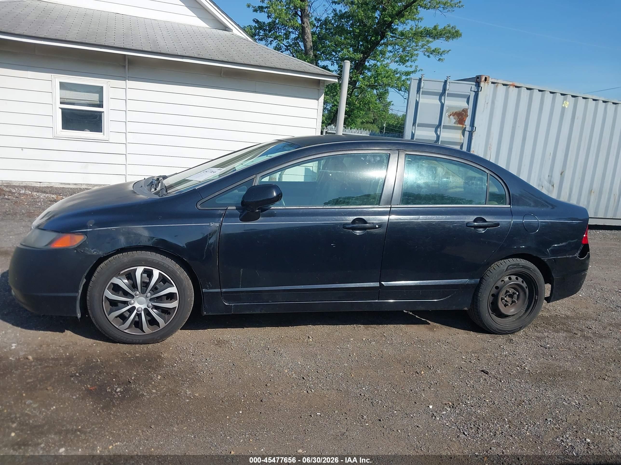 2006 Honda Civic Lx Black vin: 1HGFA16516L010237