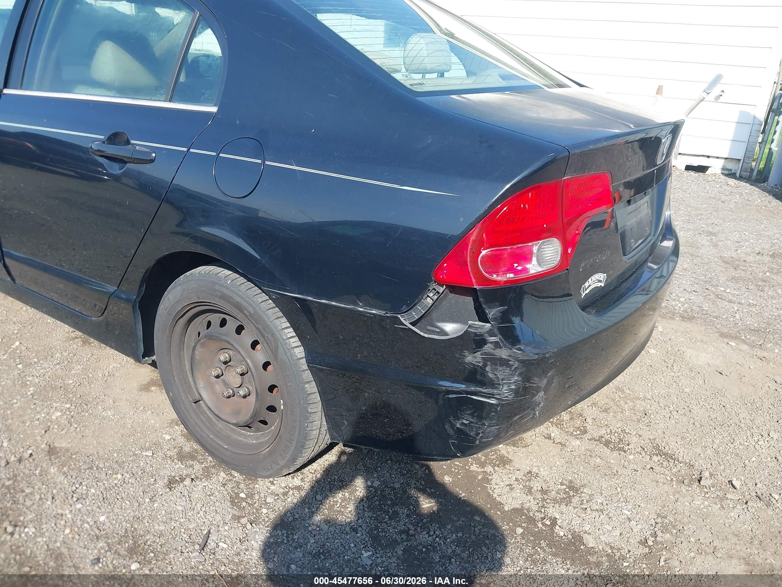 2006 Honda Civic Lx Black vin: 1HGFA16516L010237