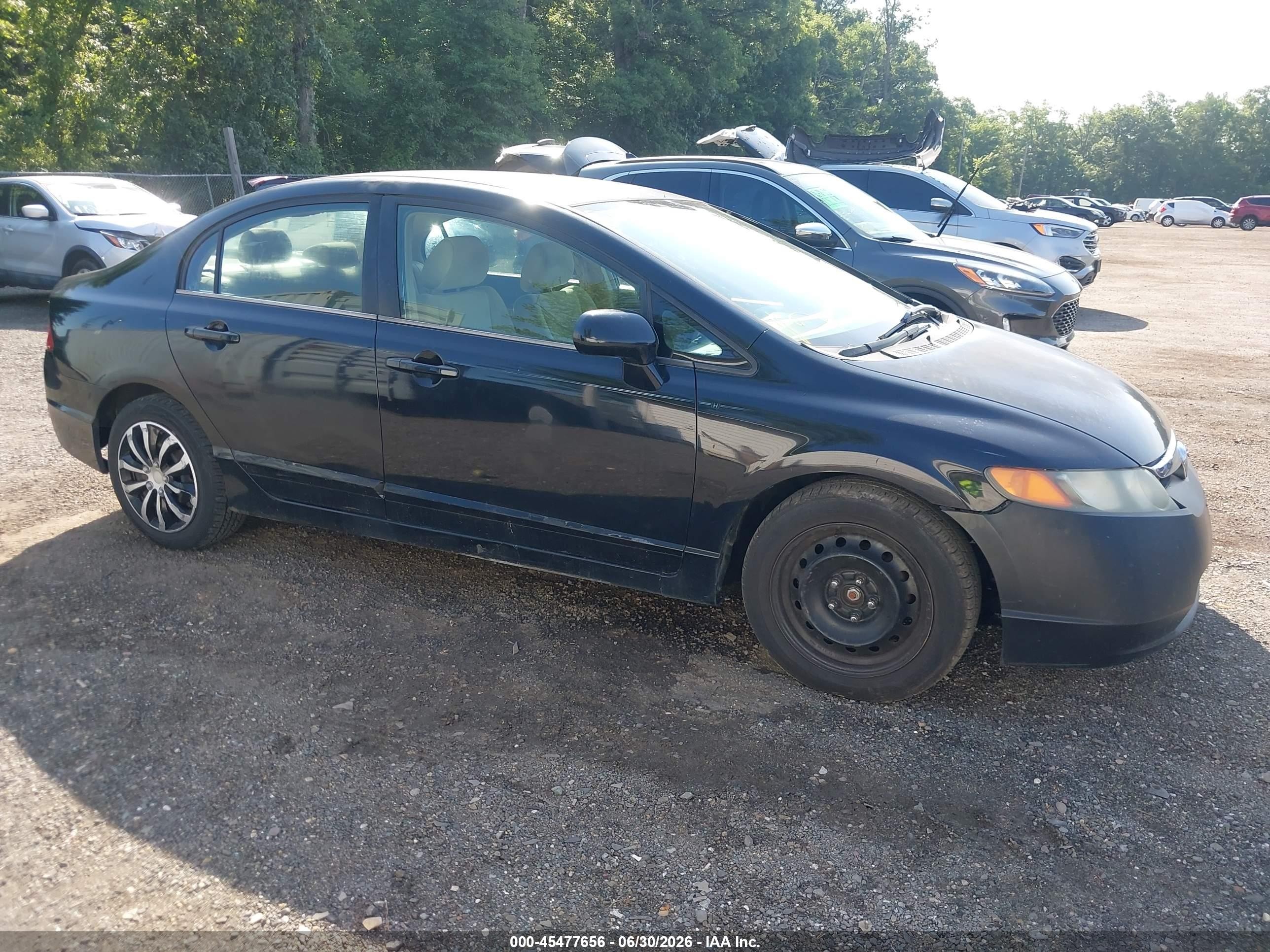 2006 Honda Civic Lx Black vin: 1HGFA16516L010237