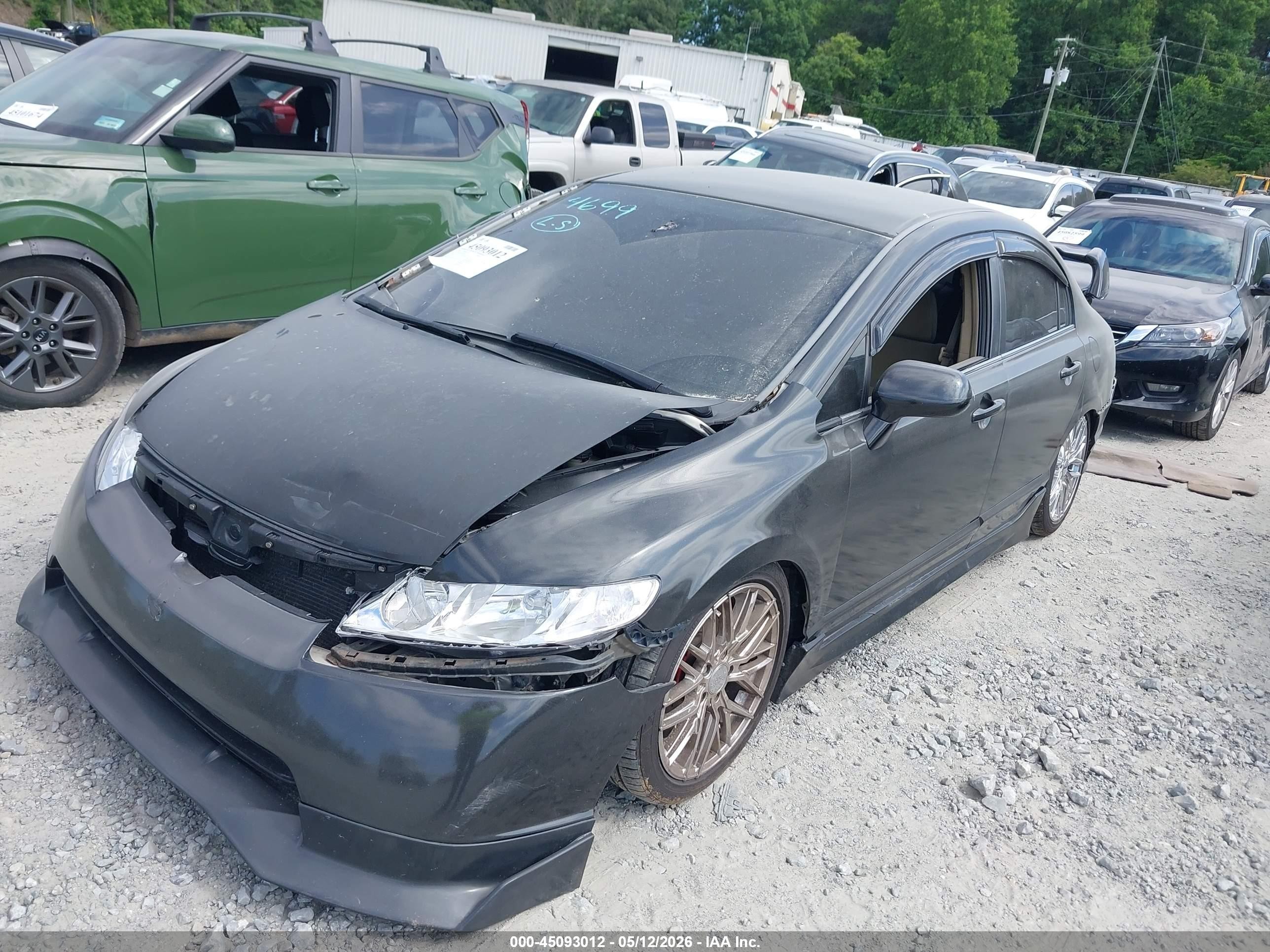 2006 Honda Civic Lx Black vin: 1HGFA16516L035428