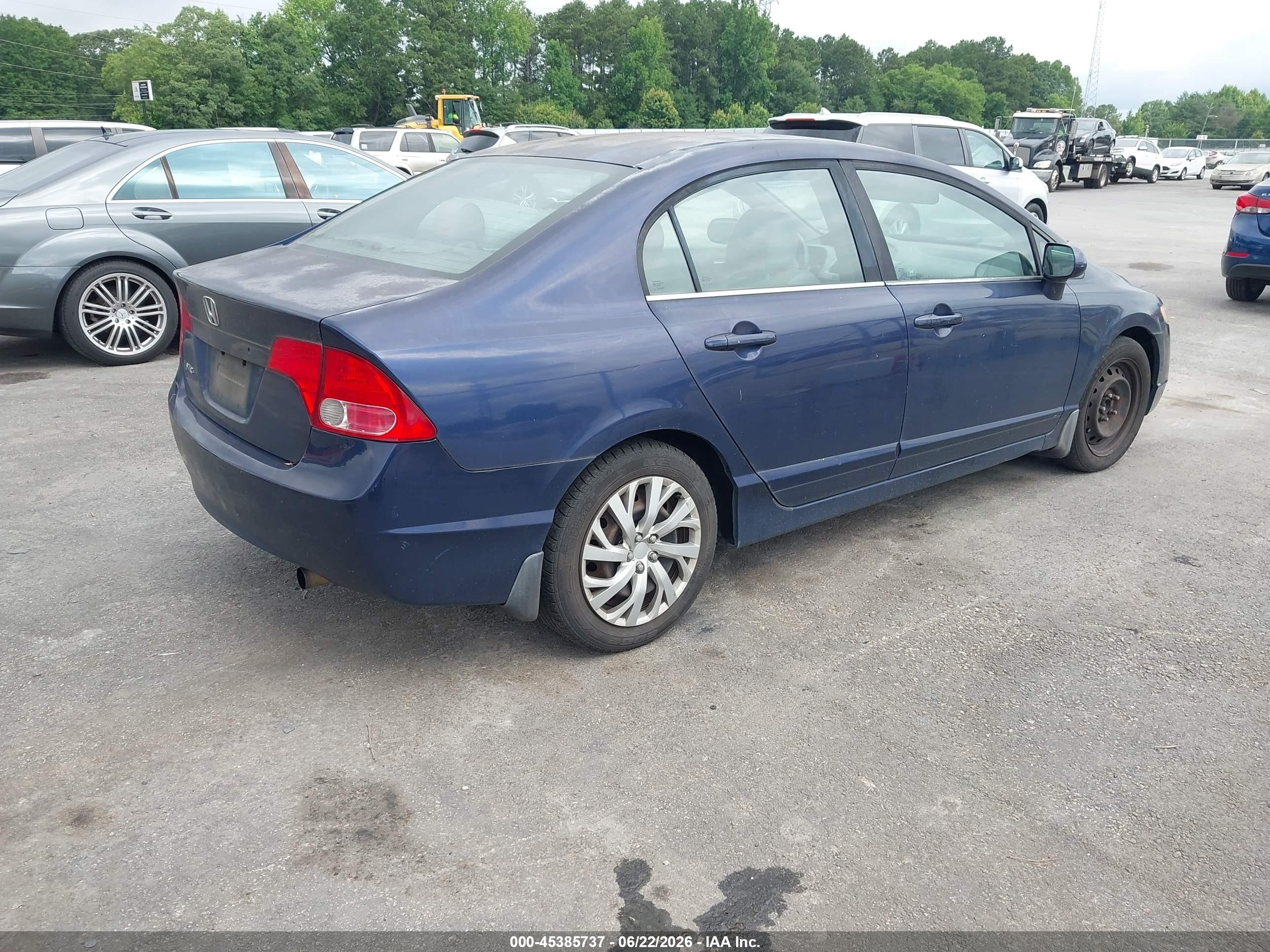 2006 Honda Civic Lx Синий vin: 1HGFA16516L057719