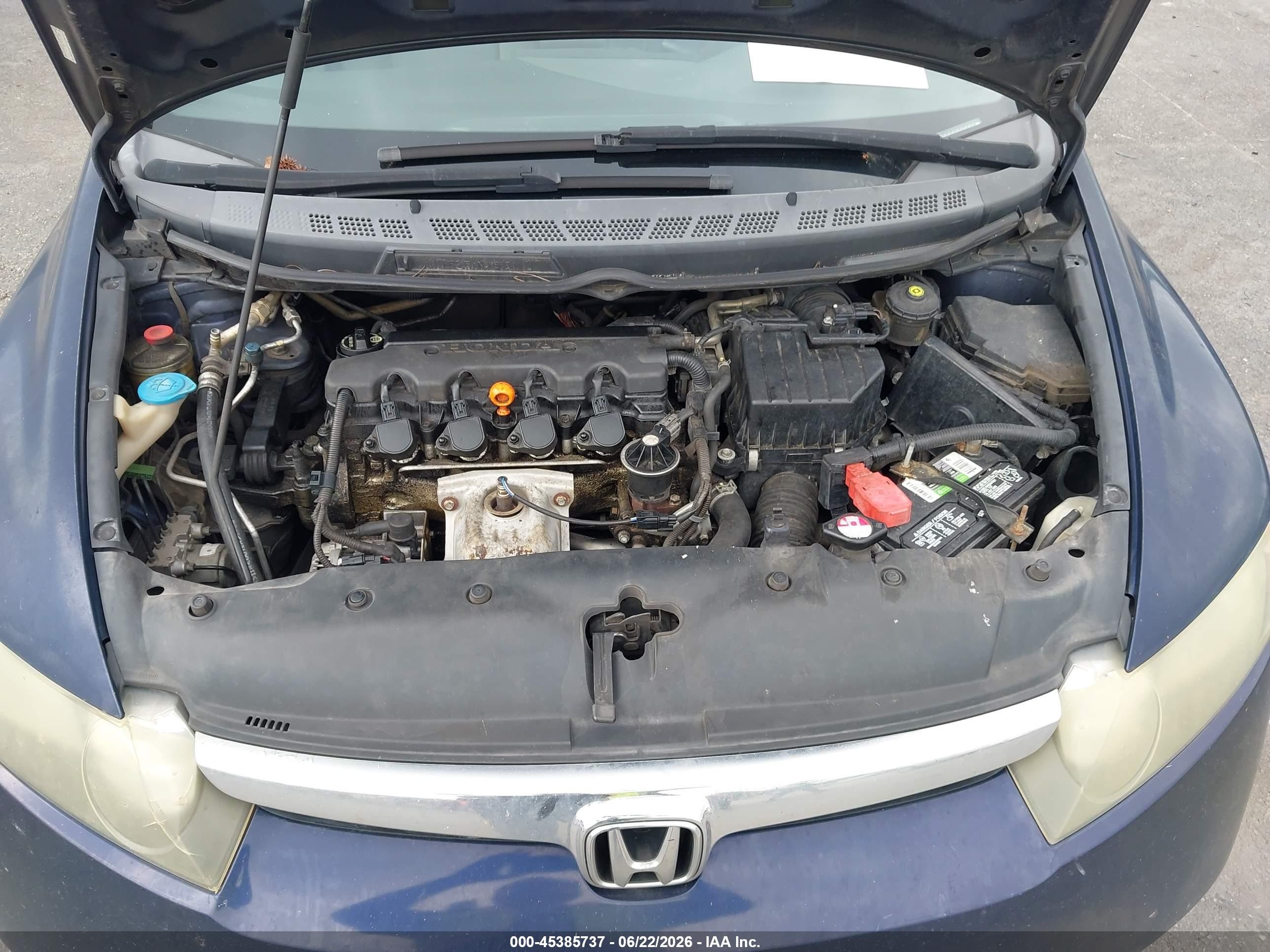 2006 Honda Civic Lx Синий vin: 1HGFA16516L057719
