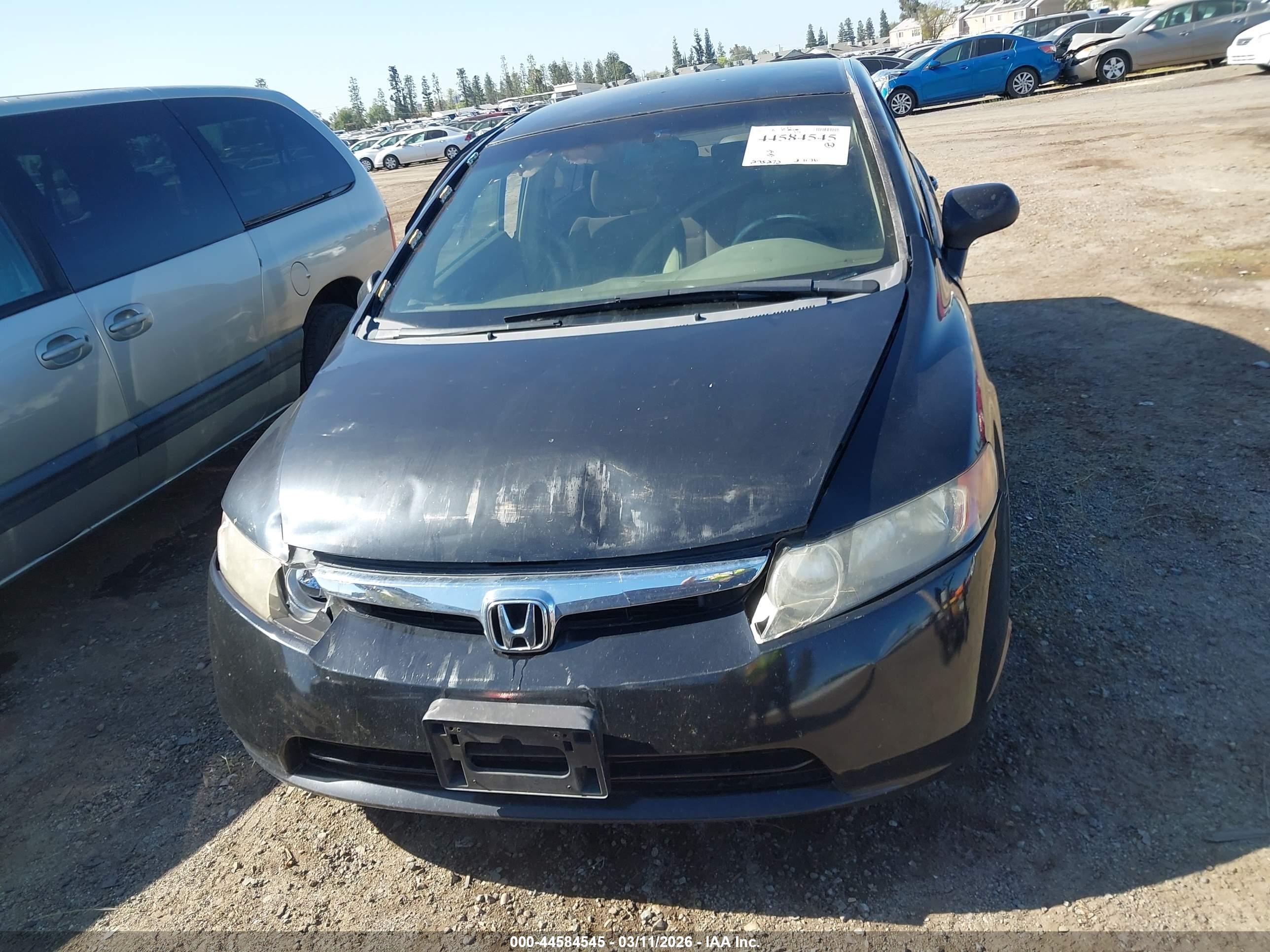 2006 Honda Civic Lx Black vin: 1HGFA16516L062564