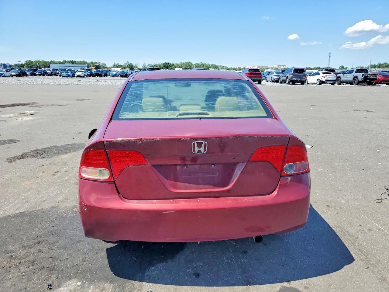 2006 Honda Civic Lx Бордовый vin: 1HGFA16516L084080