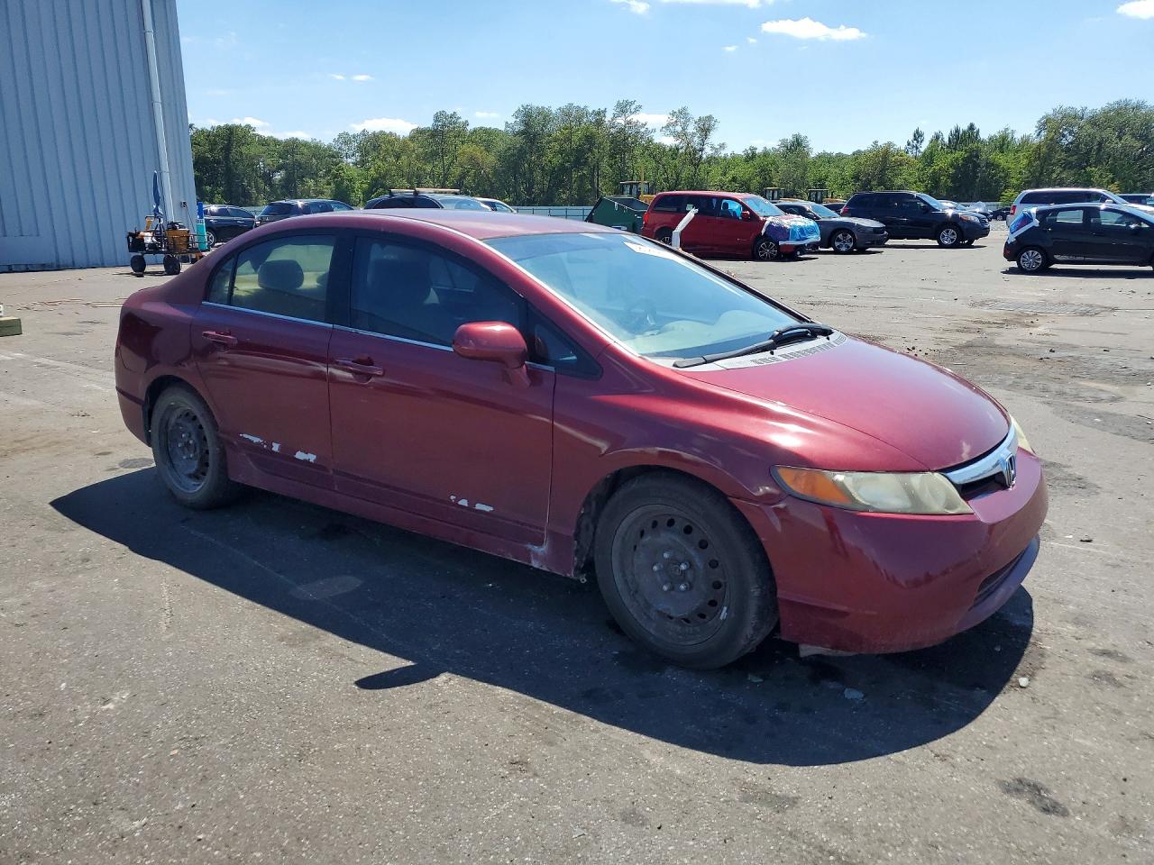 2006 Honda Civic Lx Бордовый vin: 1HGFA16516L084080