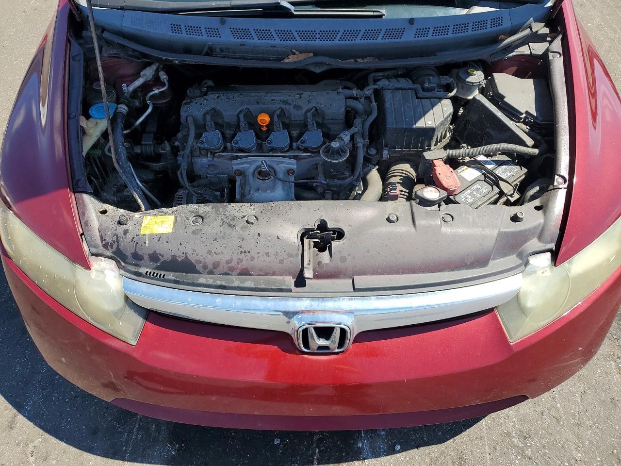 2006 Honda Civic Lx Бордовый vin: 1HGFA16516L084080