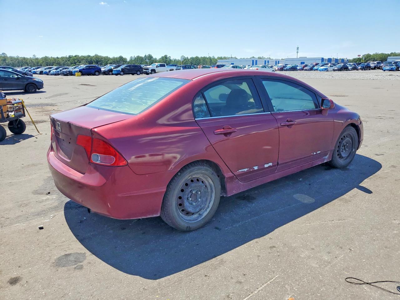 2006 Honda Civic Lx Бордовый vin: 1HGFA16516L084080
