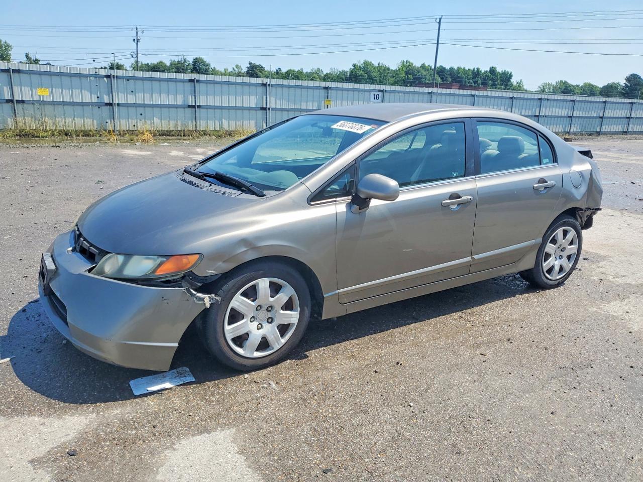 2006 Honda Civic Lx Beige vin: 1HGFA16516L110466