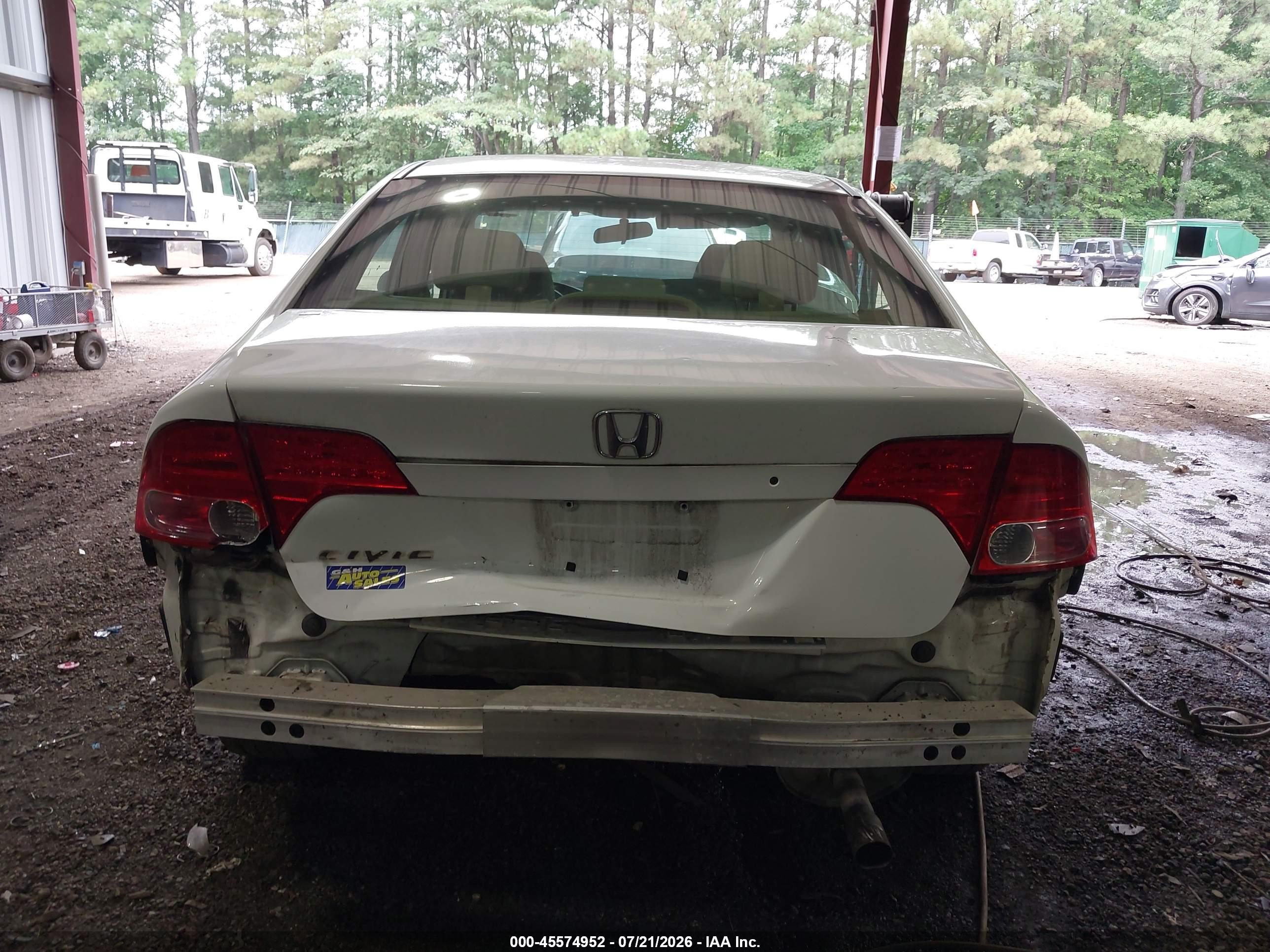 2006 Honda Civic Lx White vin: 1HGFA16516L126330
