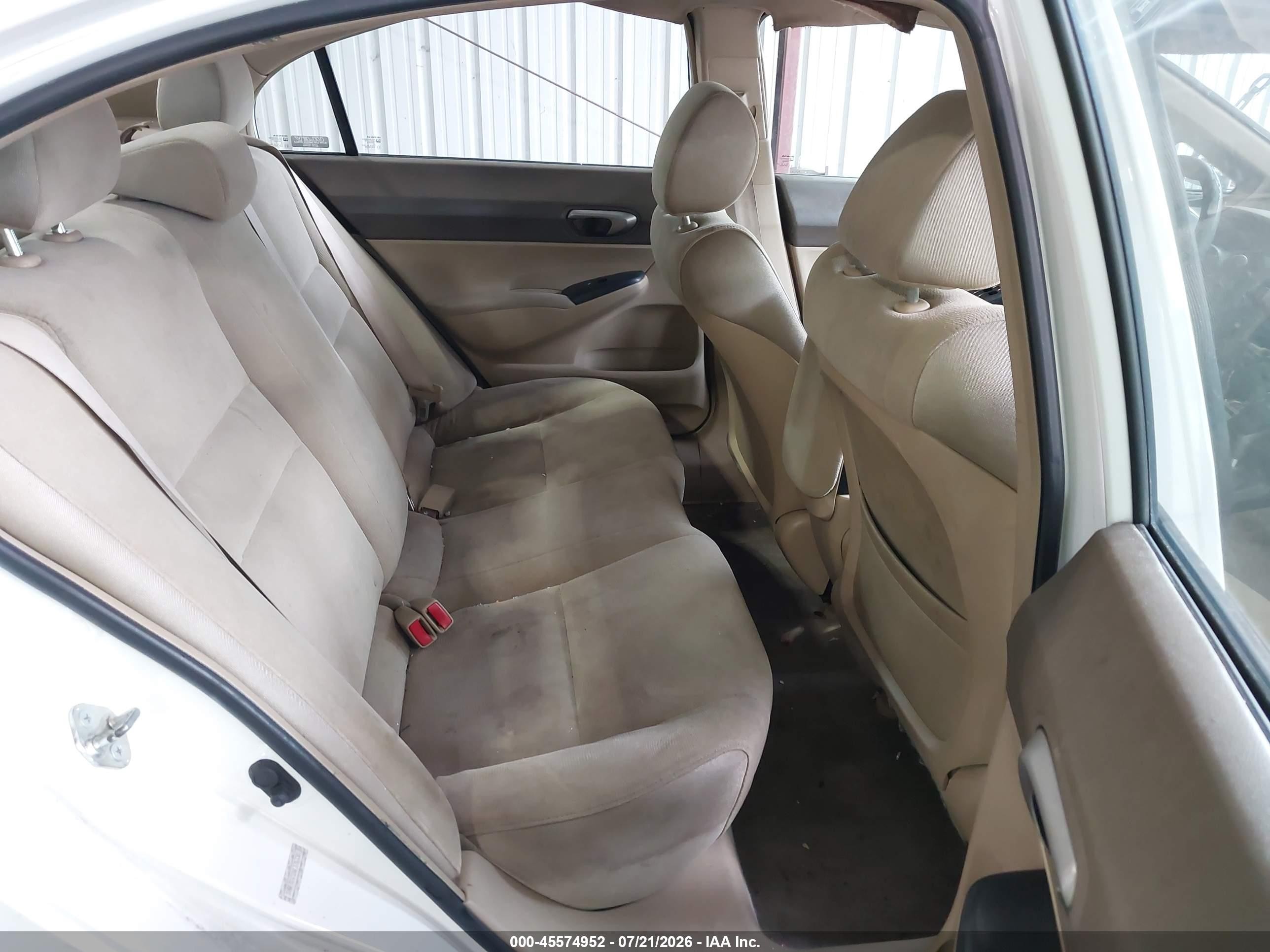 2006 Honda Civic Lx White vin: 1HGFA16516L126330