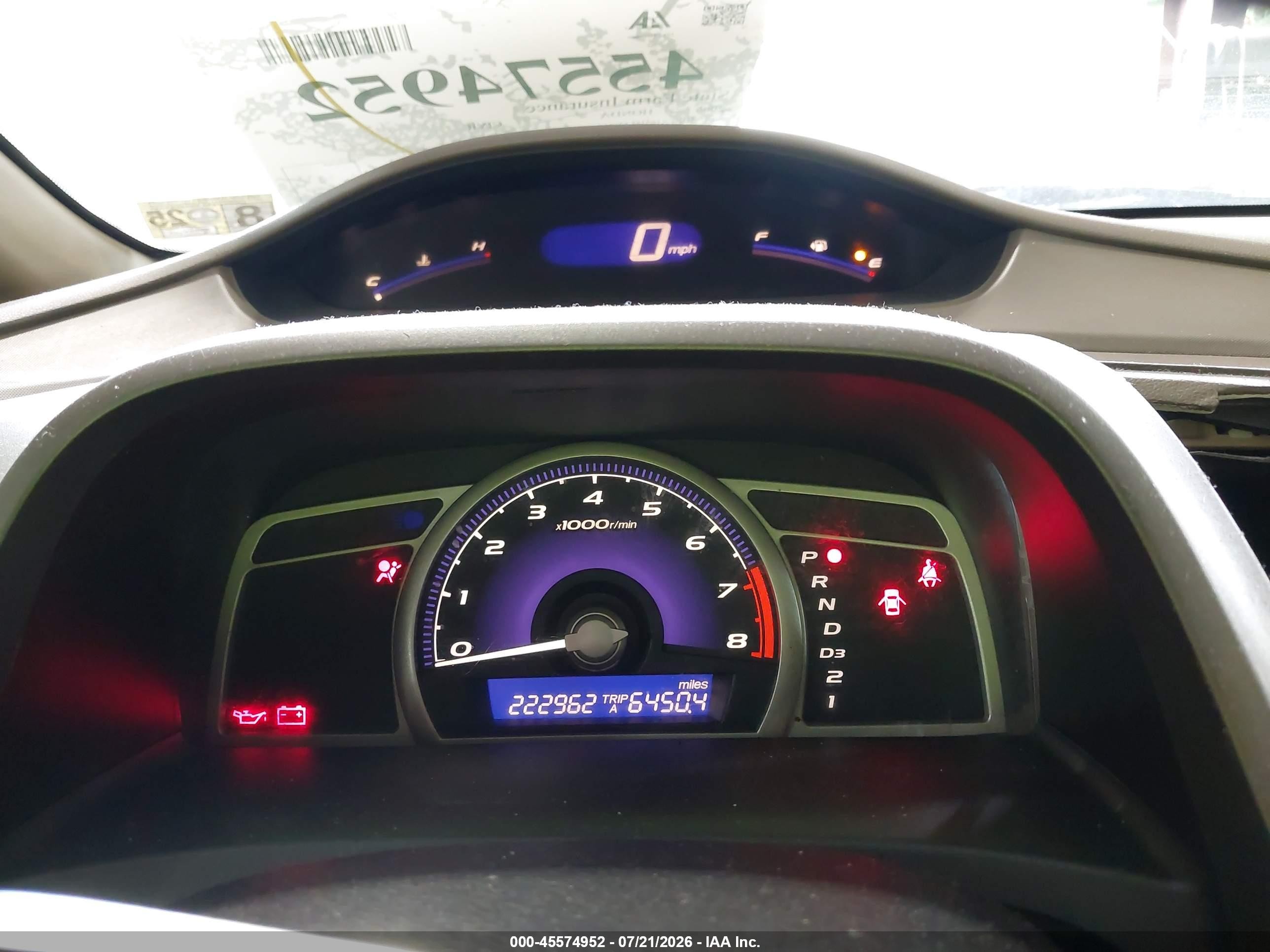 2006 Honda Civic Lx White vin: 1HGFA16516L126330