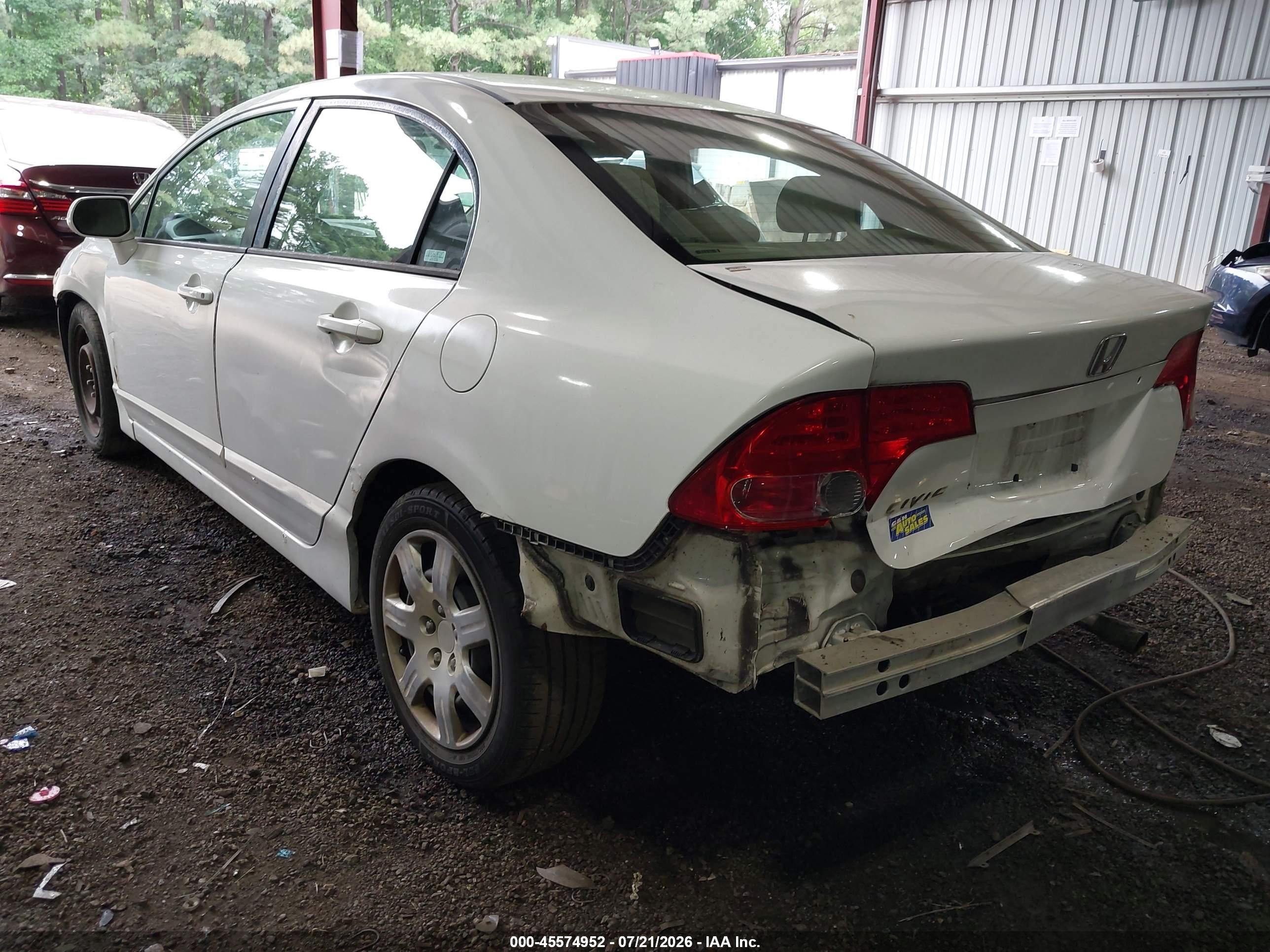 2006 Honda Civic Lx White vin: 1HGFA16516L126330