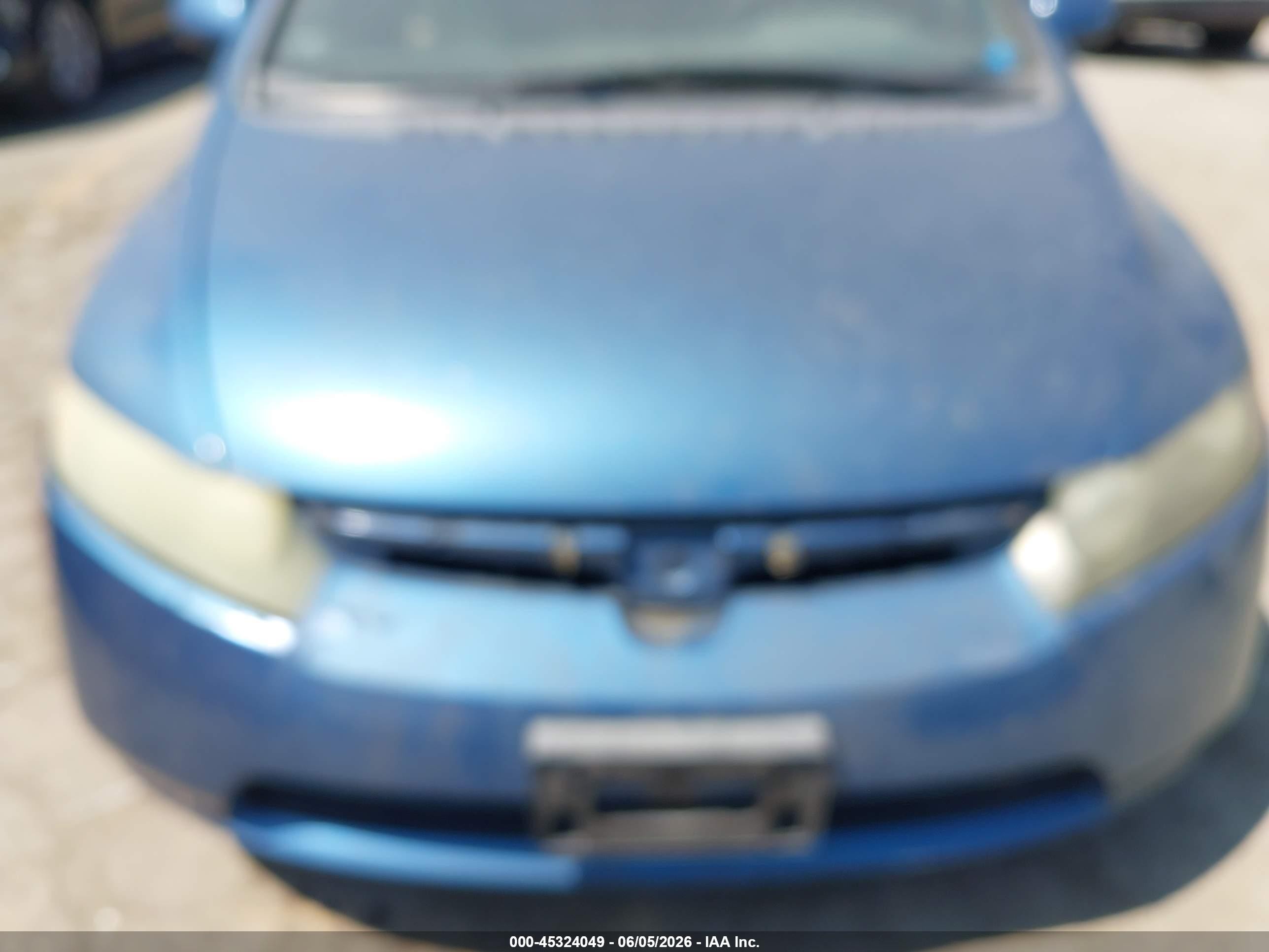 2006 Honda Civic Lx Синий vin: 1HGFA16516L131804