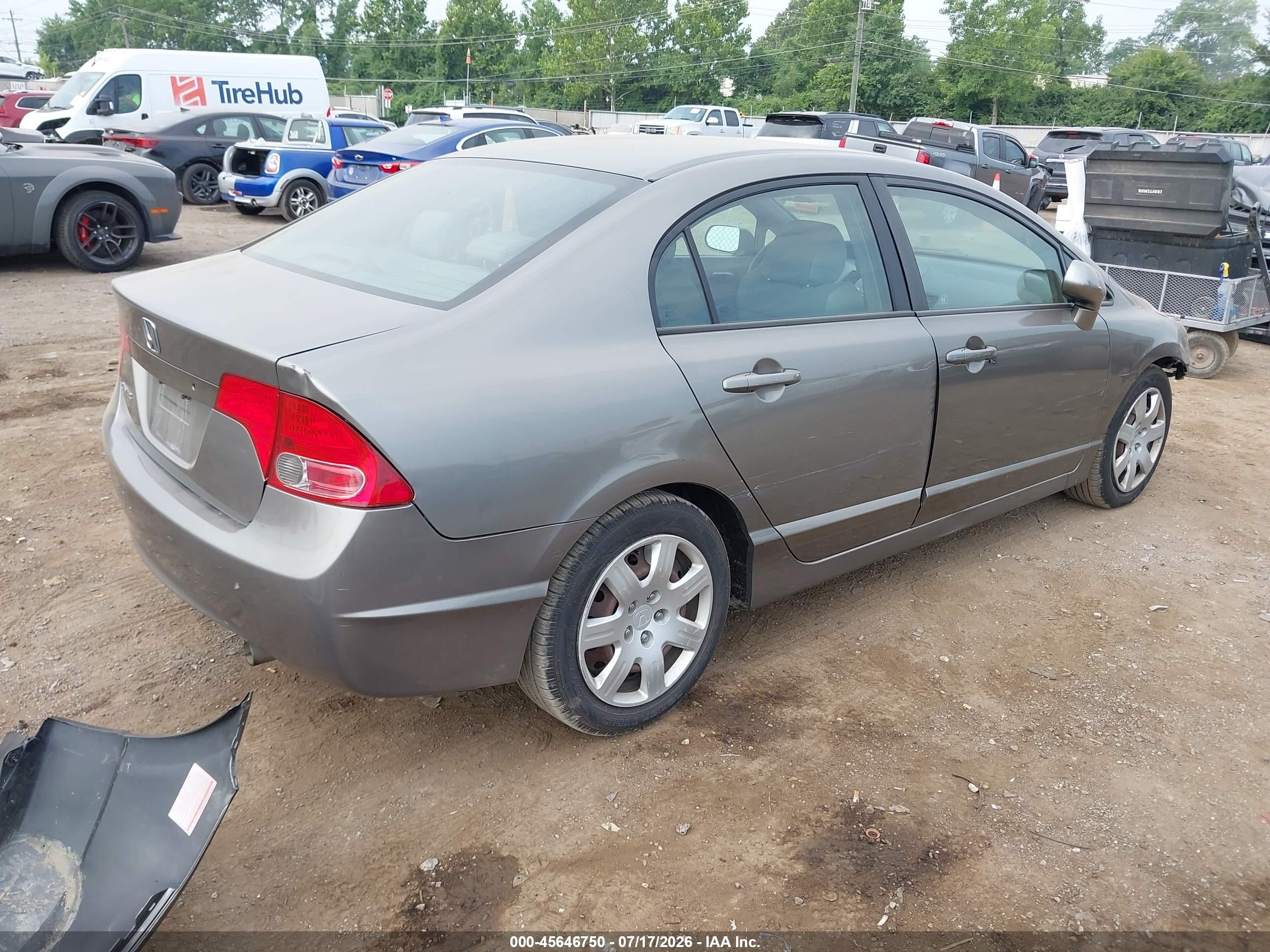 2006 Honda Civic Lx Серый vin: 1HGFA16516L135626