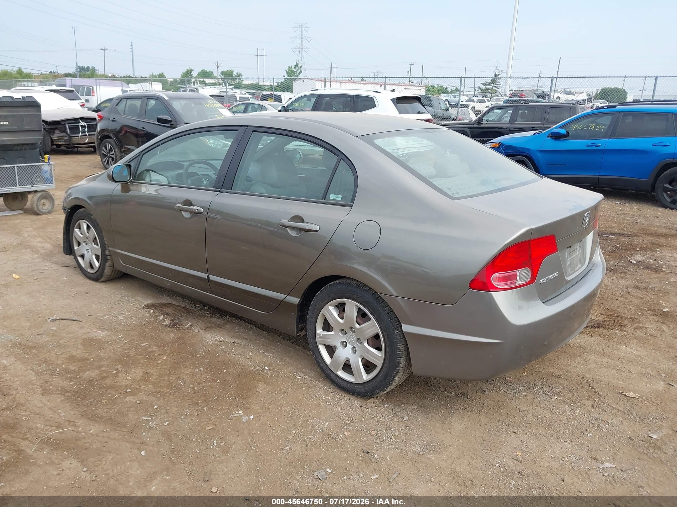 2006 Honda Civic Lx Серый vin: 1HGFA16516L135626