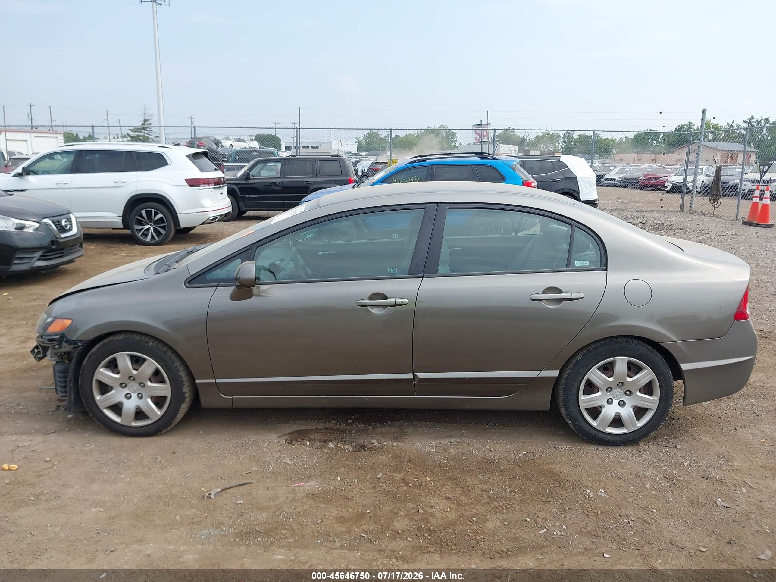 2006 Honda Civic Lx Серый vin: 1HGFA16516L135626