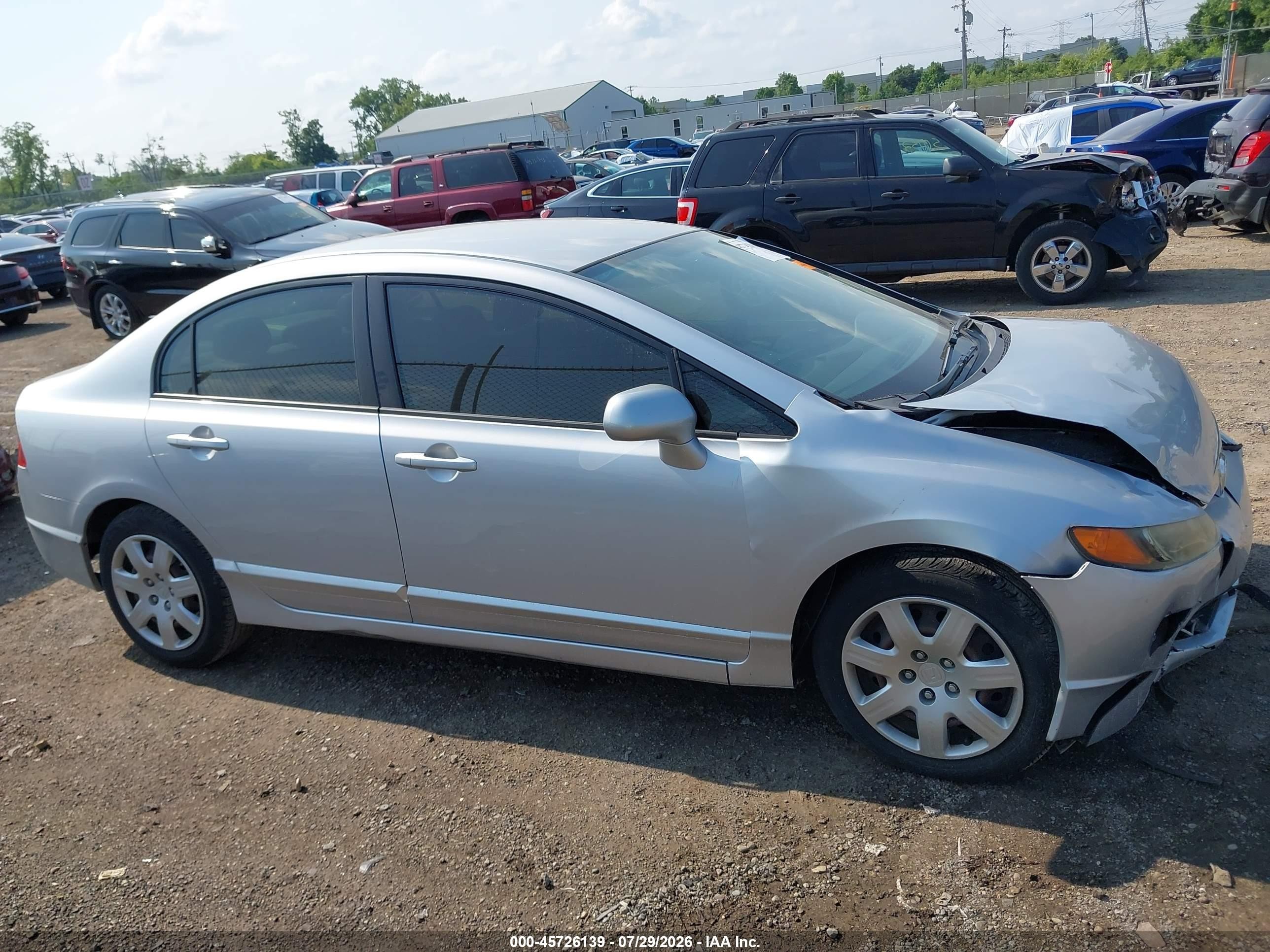 2006 Honda Civic Lx Silver vin: 1HGFA16516L138056