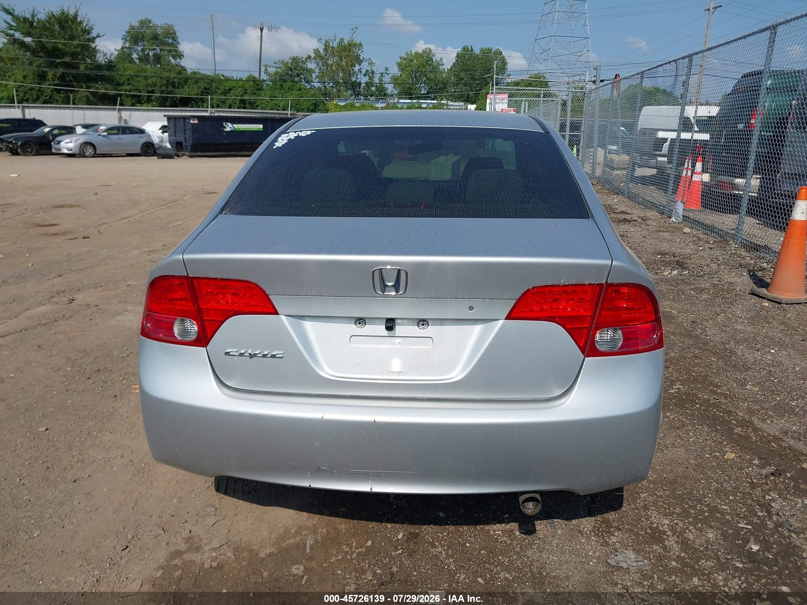 2006 Honda Civic Lx Silver vin: 1HGFA16516L138056