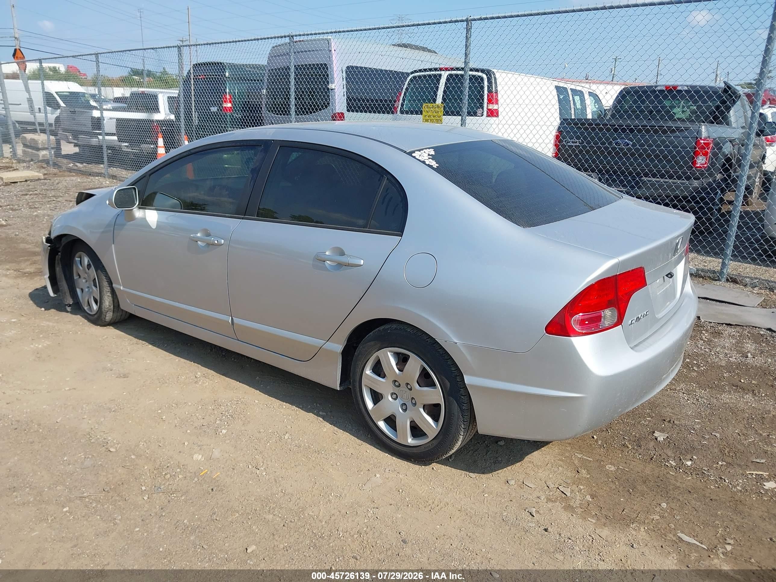 2006 Honda Civic Lx Silver vin: 1HGFA16516L138056