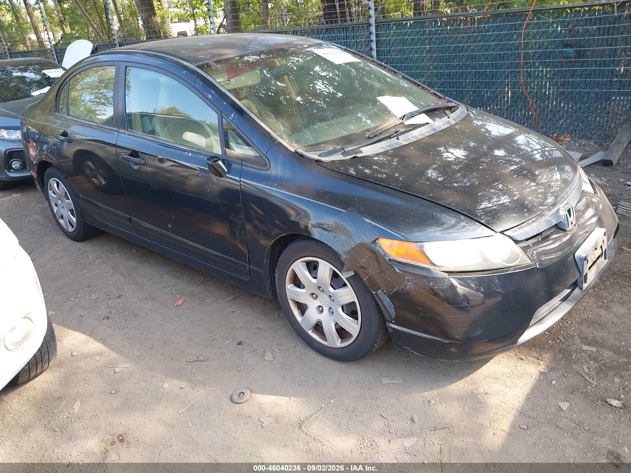 2006 Honda Civic Lx Black vin: 1HGFA16516L141653