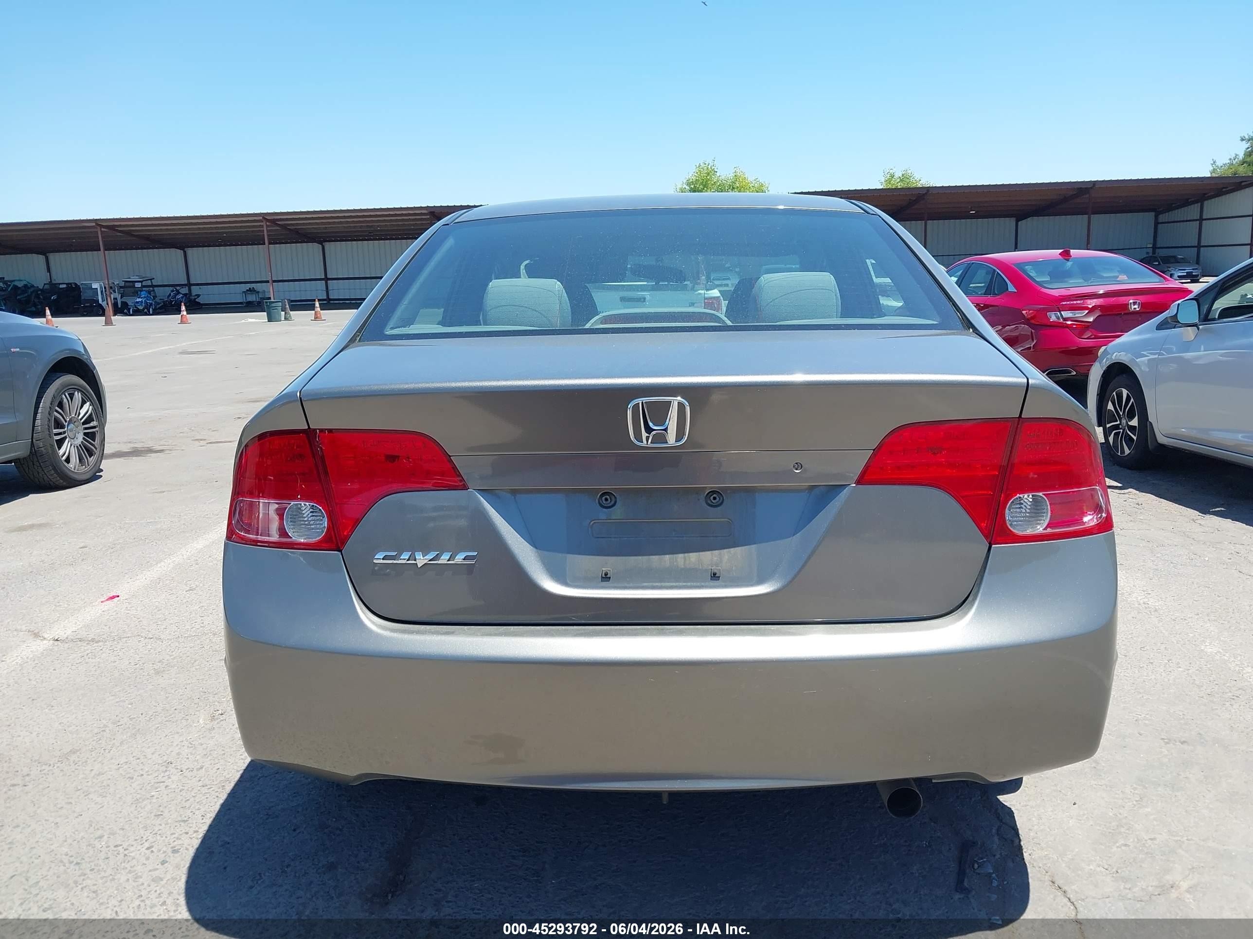 2007 Honda Civic Lx Gray vin: 1HGFA16517L011082