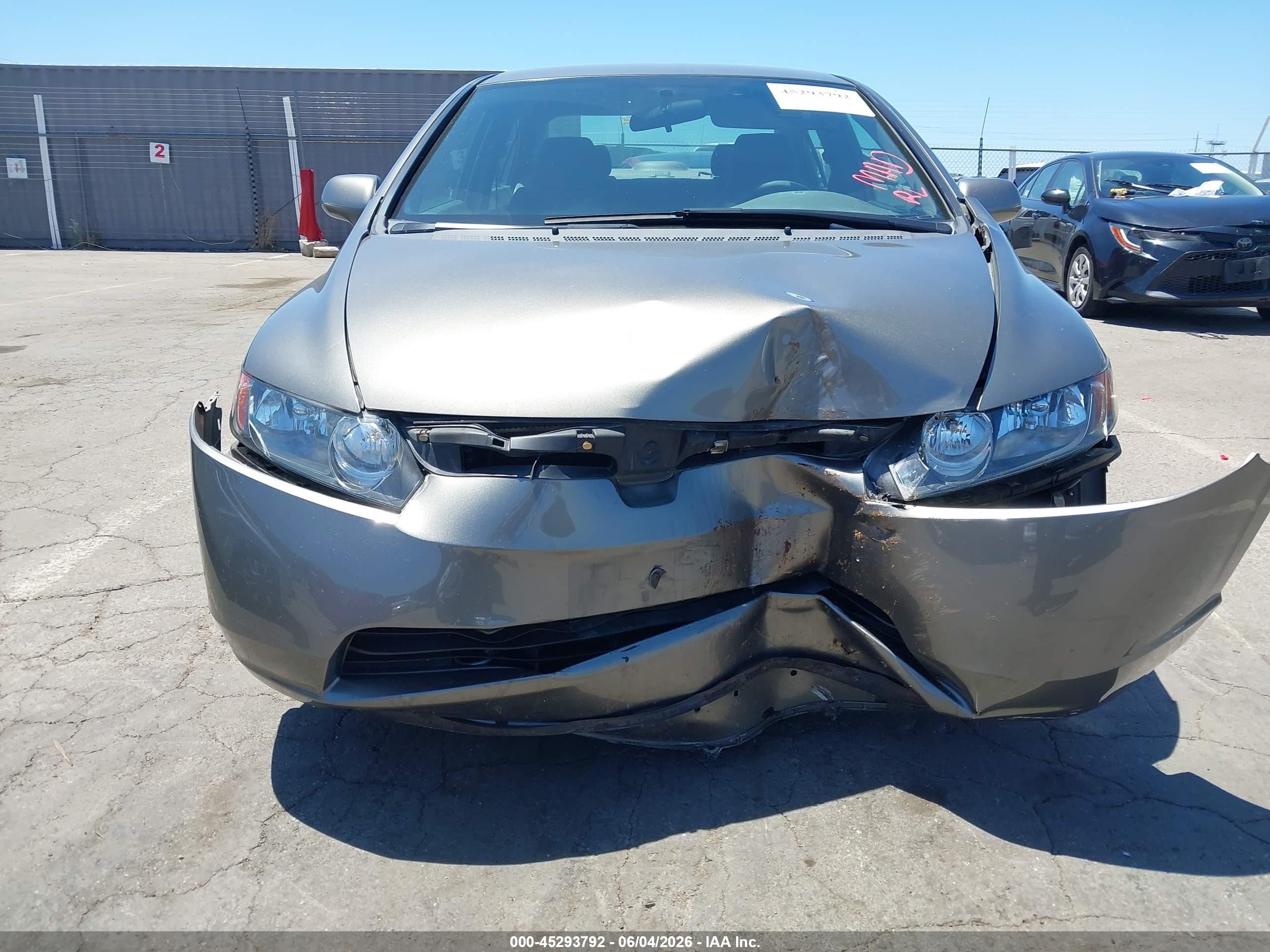 2007 Honda Civic Lx Gray vin: 1HGFA16517L011082